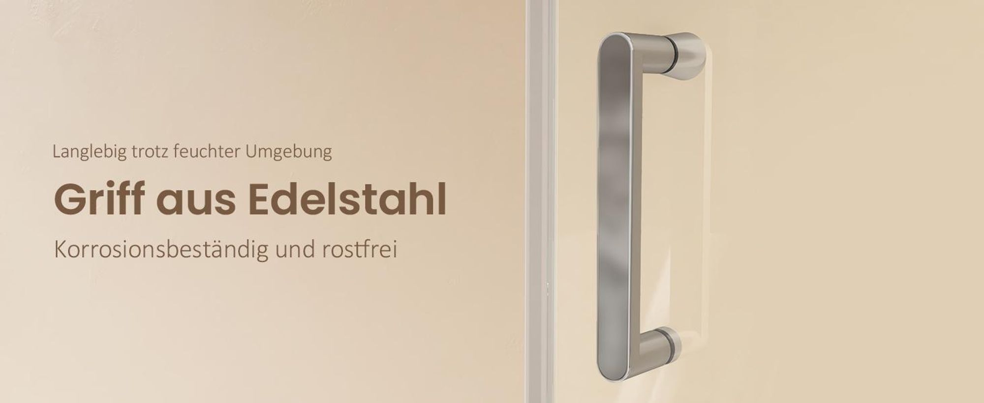 EMKE Duschkabine 75x90x195cm Eckeinstieg Pendeltür Falttür, 6mm ESG Sicherheitsglas Nano Beschichtung, Höhe 1950mm, Hebe-Senk-Funktion, Chrom-Optik