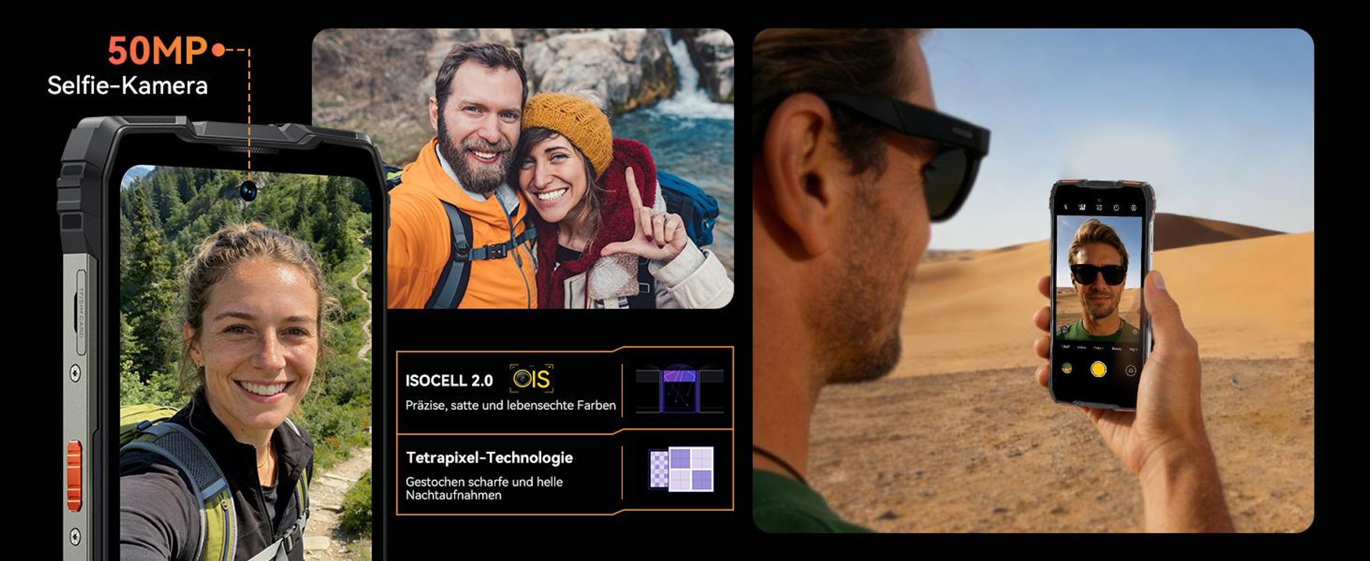 Blackview ROCK 3  Outdoor Smartphone Ohne Vertrag, 32+256GB, Android 16, 108MP, 6.78", 120Hz, 10000mAh,kabelloses Laden,Thermal Imaging, IP68/IP69K