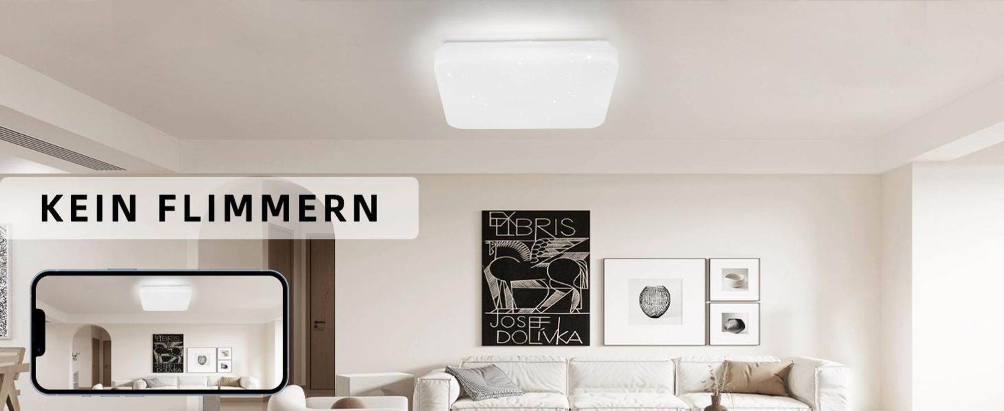 ZMH LED stropní světlo hvězdné nebe stropní lampa stmívatelná s dálkovým ovládáním ložnice 37W 28cm čtvercová kuchyňská lampa do obývacího pokoje kuchyně chodba