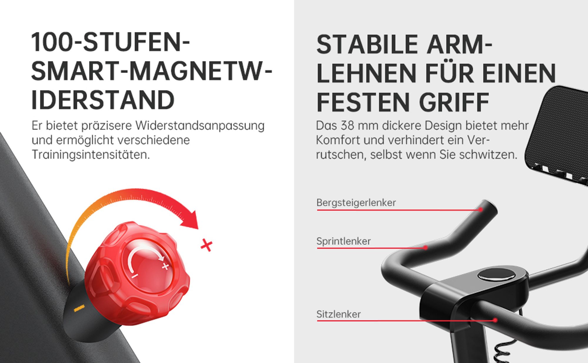 JASPORT C3 - Smart Indoor Speedbike-Magnetwiderstand-Heimtrainer Leises Kardio Fitnessbike 7,5 kg Alu-Schwungrad App mit Video-on-Demand-Trainingskurs