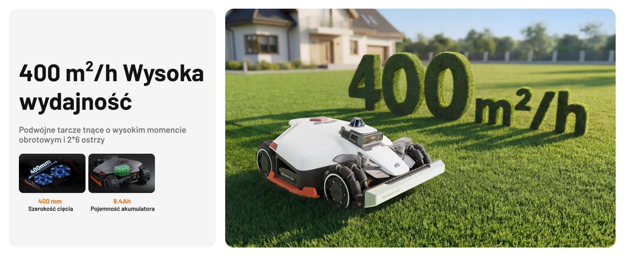 Robotická kosačka Mammotion LUBA 3 AWD 1500 bez ohraničujúceho drôtu do 1500 m² 360 LiDAR + duálna kamera AI Vision 80% sklon 4G modul APP