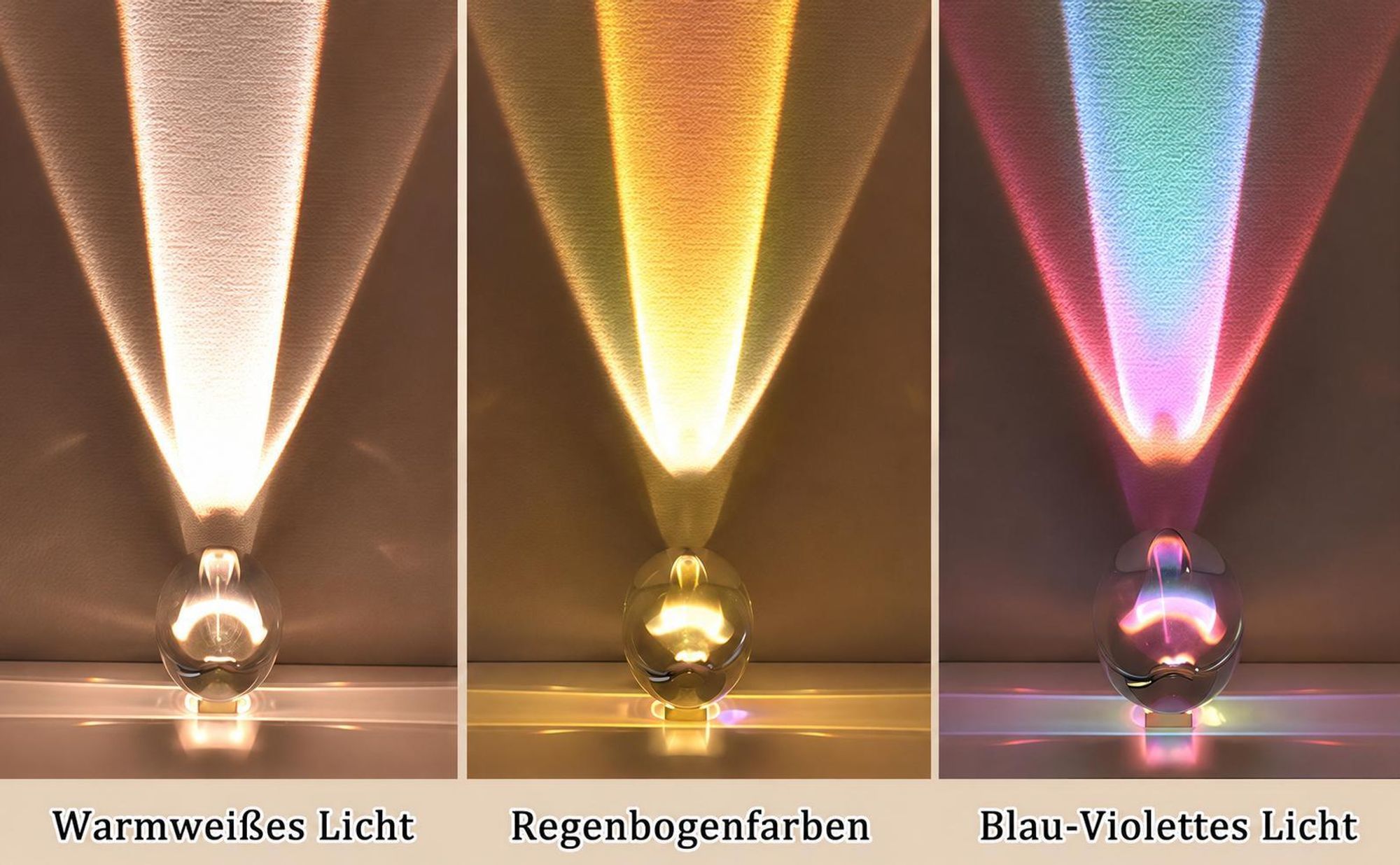 16-Farben-Kristalllampe, kleine LED-Tischlampe, Nachtlicht, mit Fernbedienung, fünf Helligkeiten, geeignet für Schlafzimmer-Wohnzimmer-Partydekoration