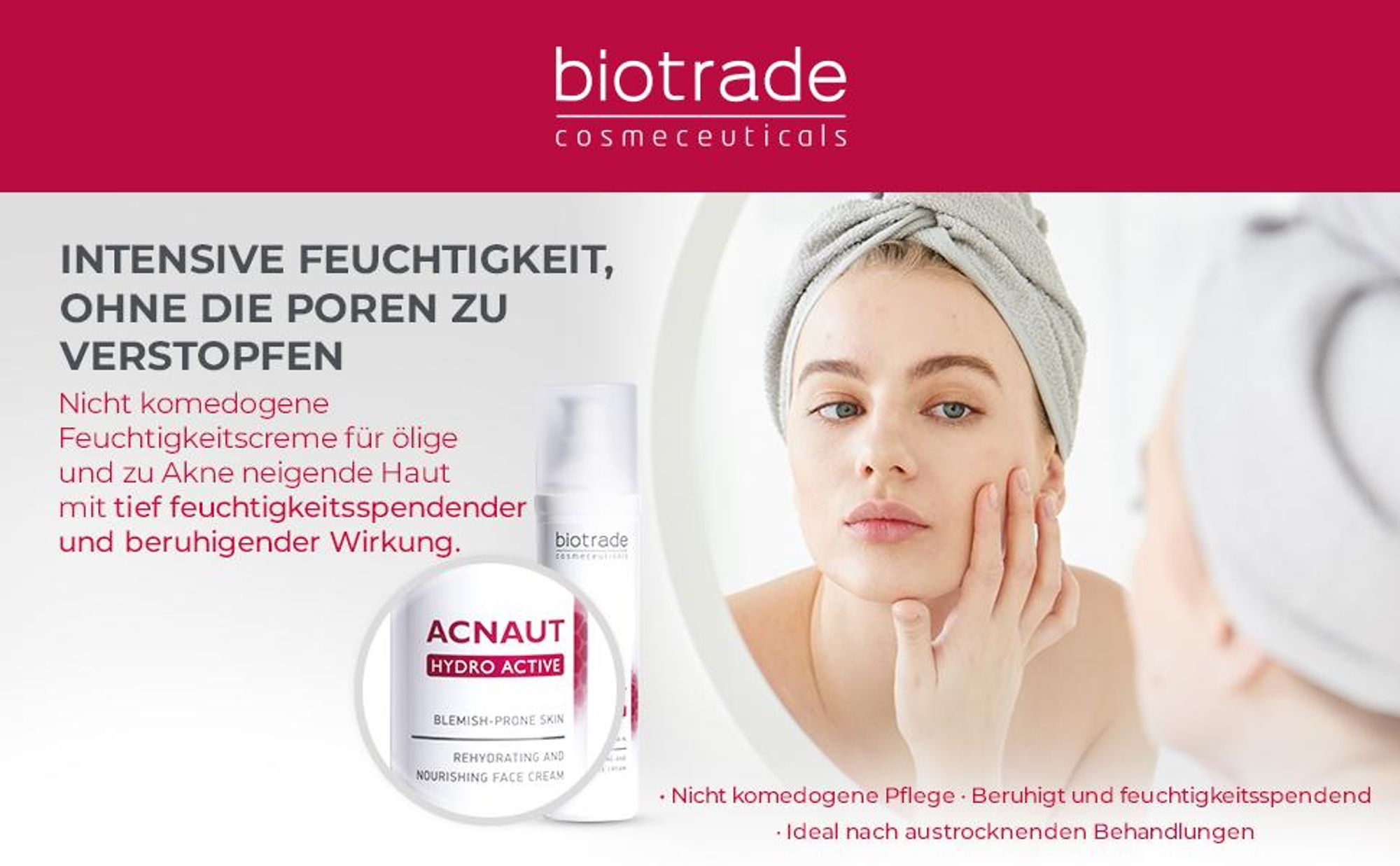 Hydratisierende Gesichtscreme für problematische Haut 60ml