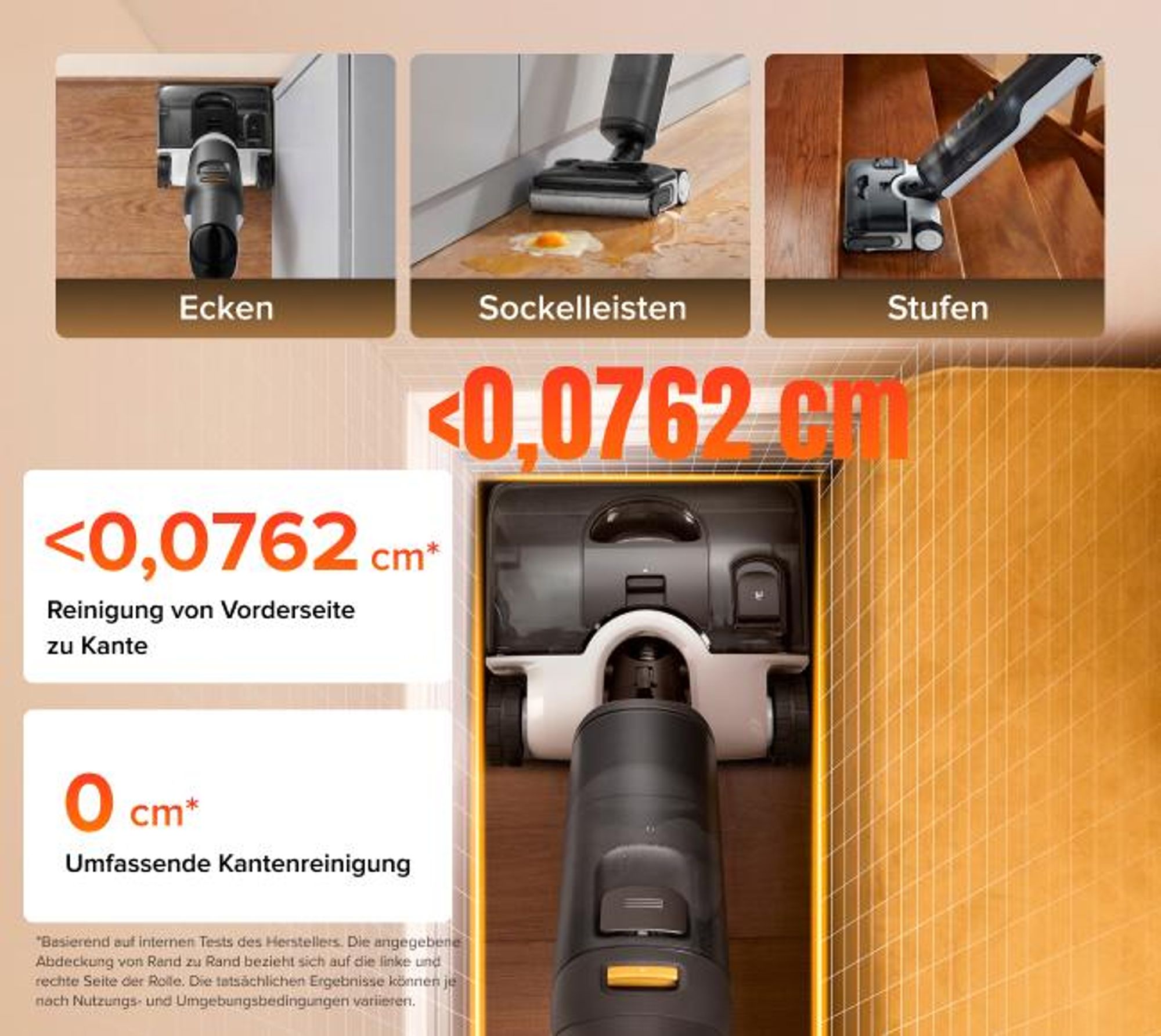 Roborock F25 LT Gen 2 Nass Trockensauger, 20.000 Pa, 60 Min Laufzeit 180° Lay-Flat Saugwischer, 95°C Hochtemperatur Selbstreinigung, Anti-Tangle