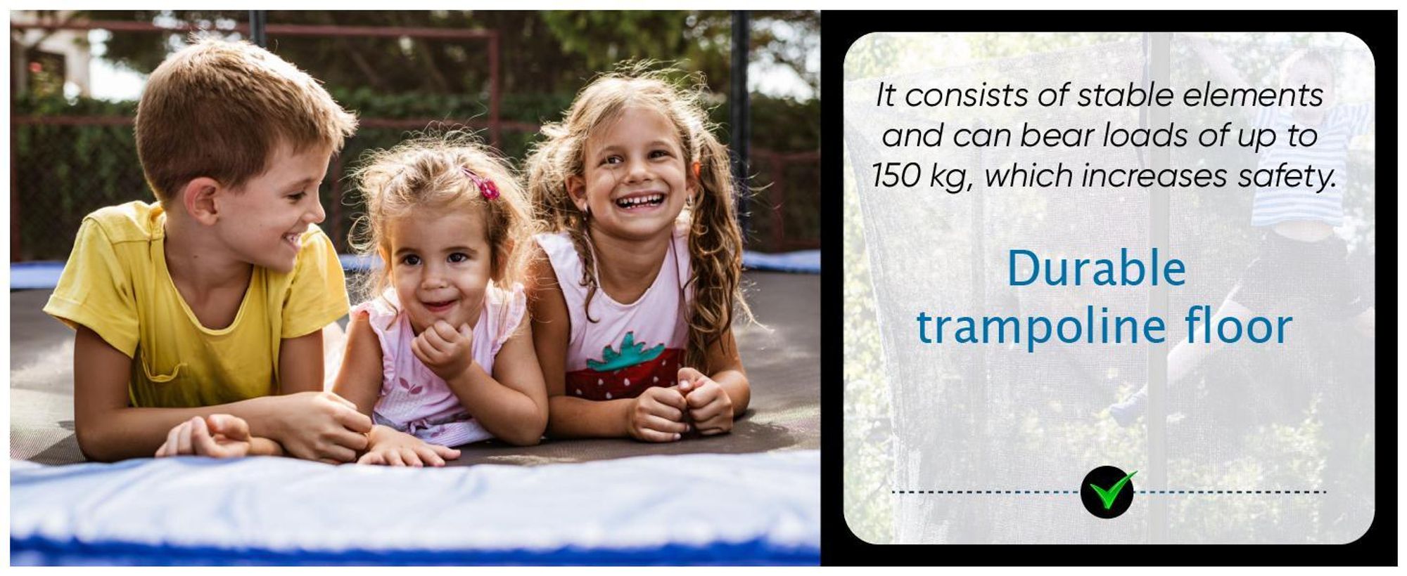 Walden Sports 8ft Gartentrampolin 244 cm Set mit Sicherheitsnetz & Randabdeckung  Outdoor Kindertrampolin aus verzinktem Stahl, bis 100 kg belastbar