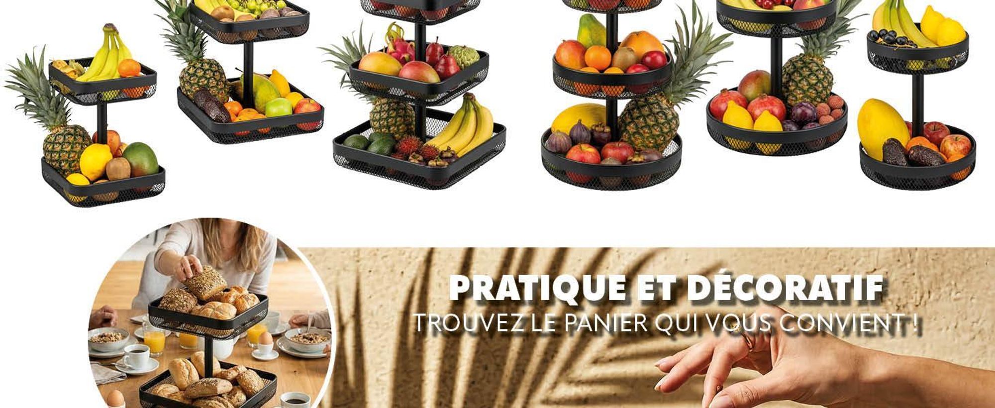 Corbeille de fruits dans la cuisine