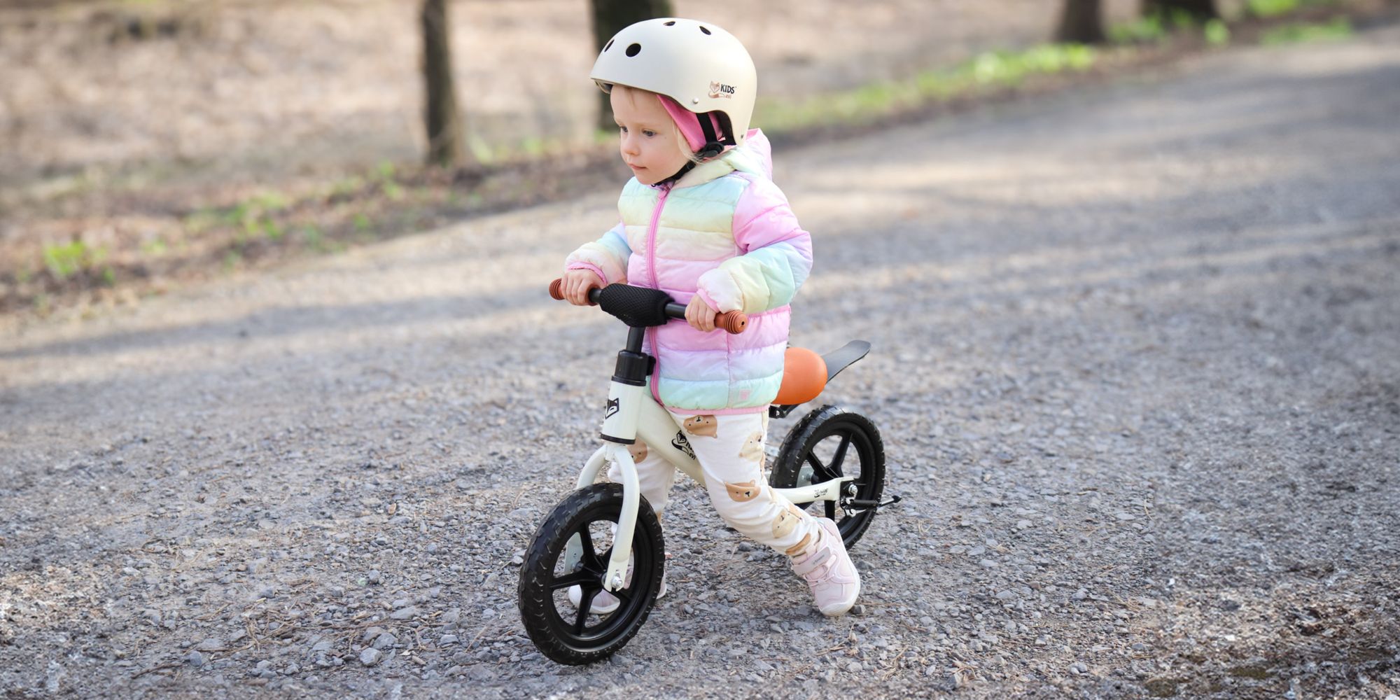 Rowerek biegowy dziecięcy EVI KIDS PREMIUM lekki i stabilny do 35kg ZESTAW