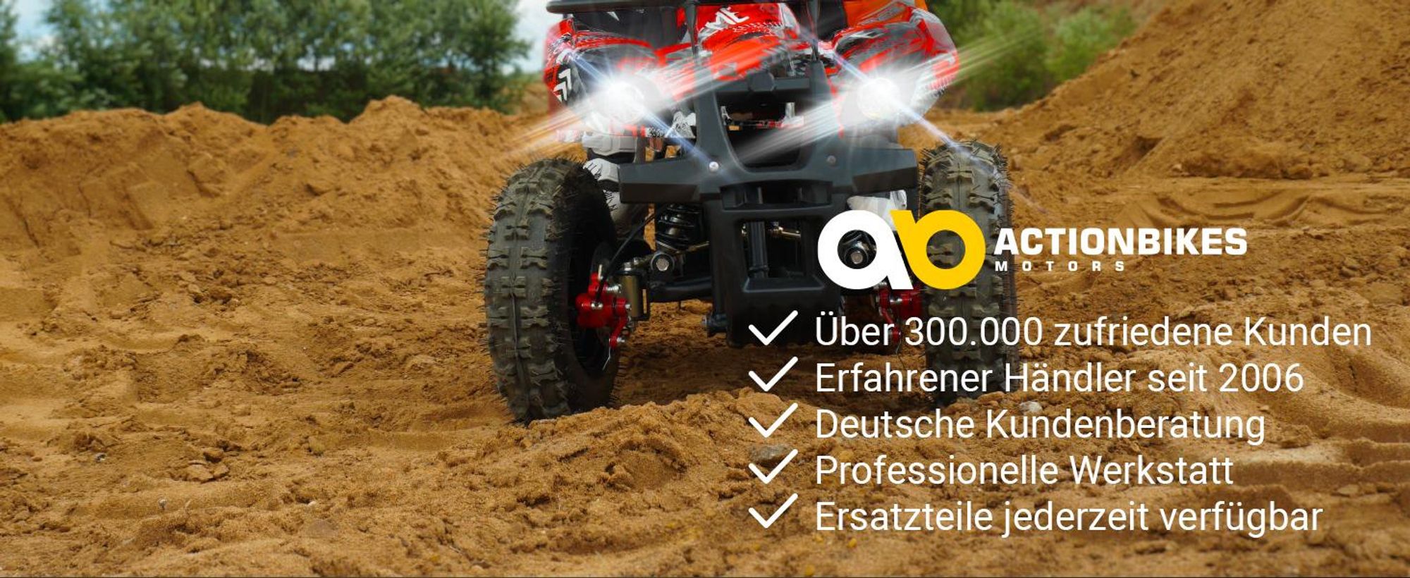 Actionbikes Motors Elektro Kinderquad Torino | 1000 Watt - 36 V - Pocket Quad bis 24 km/h - 3 Stufen - Kinder Elektroquad (Gelb Graffiti)
