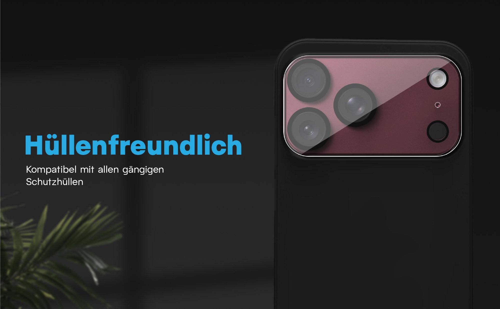 Kamera Schutzglas Set für Apple iPhone 18 Pro Max kompatibel mit allen gängigen Hüllen