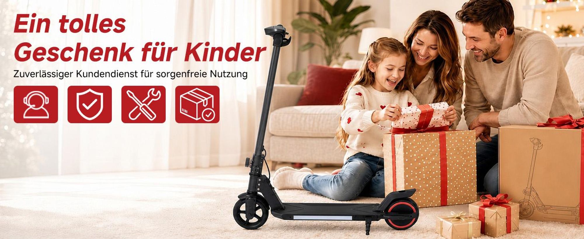 Kinder Elektroroller, 150W E-Scooter für Kinder, 16 km/h Kinderroller mit LED-Anzeige, RGB-Licht, Frontlicht, Doppelbremse, klappbar, 6,3 Zoll Vollgum