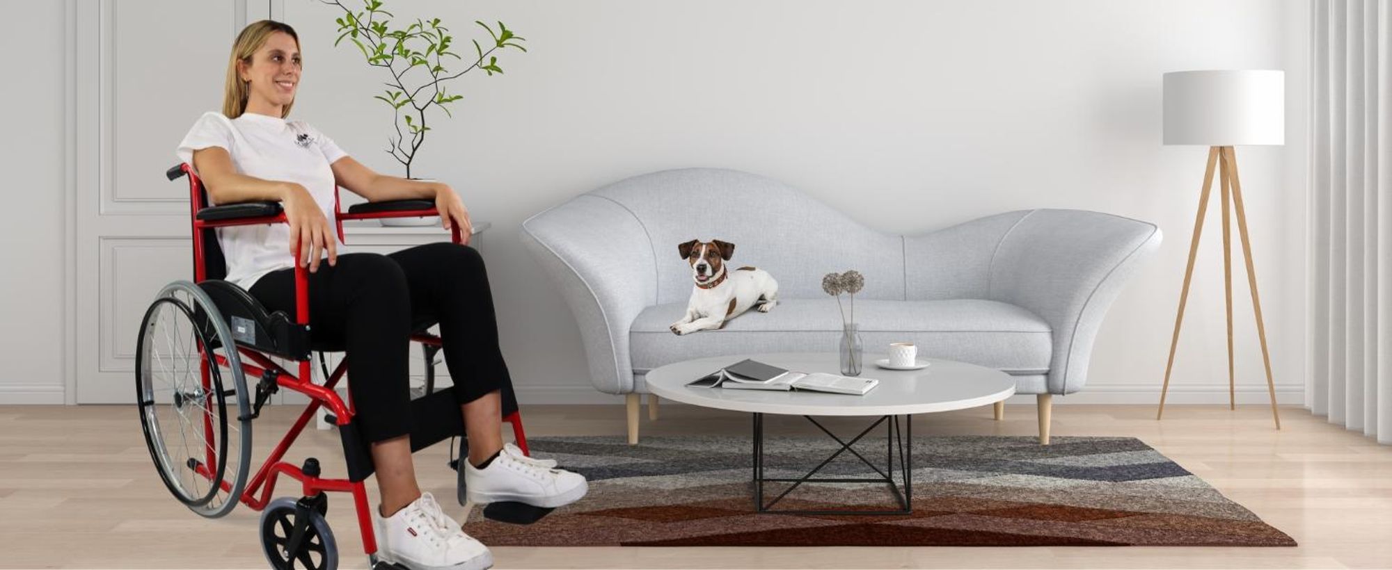 Rollstuhl faltbar Faltrollstuhl selbstfahrend Mobiclinic Alcazaba Sitz 46 cm Bordsteinauflaufsystem Anti-Schock-Reifen Bremsen an den Rädern Schwarz