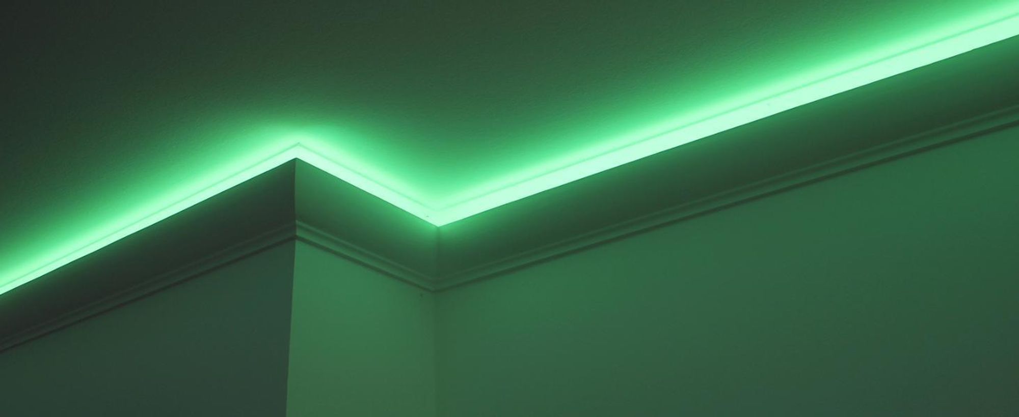 HEXIM LED Stuckleisten Sparpakete - Indirekte Beleuchtung mit Deckenleisten aus PU, leicht & lichtundurchlässig- (20m LED-6) Dekoration Ecke Spot Innen