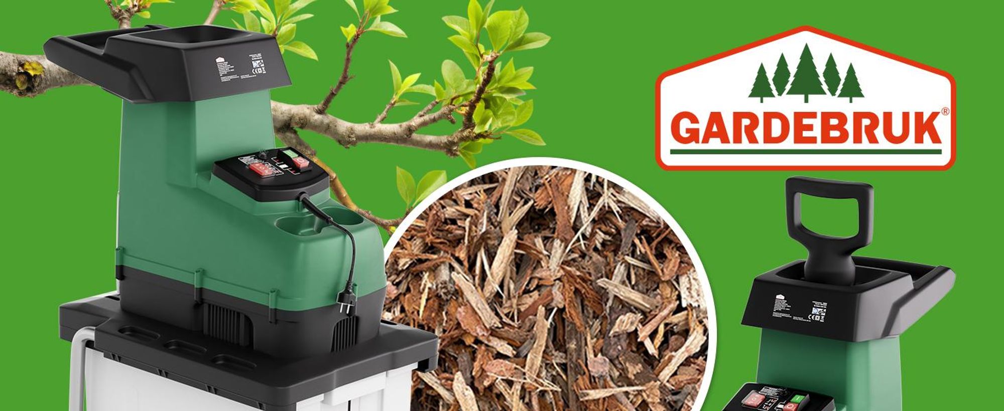 GARDEBRUK® Leisehäcksler 3100W