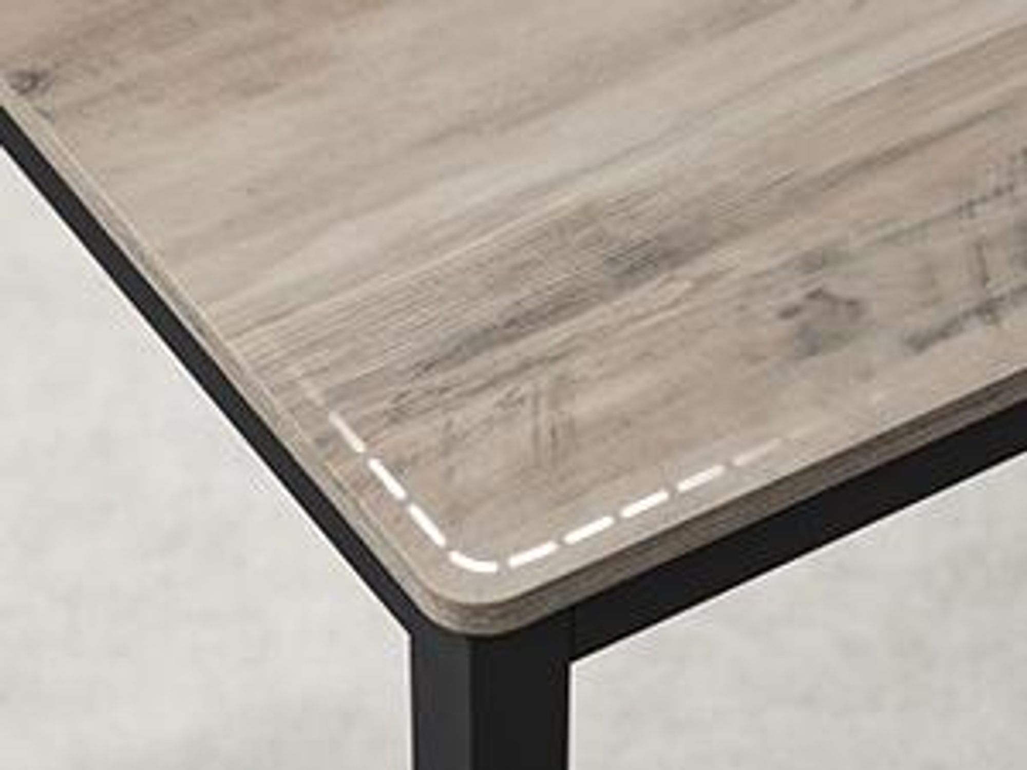 VASAGLE Esstisch, Küchentisch-Set mit 2 Bänken, 3er-Set, 110 x 70 x 75 cm, Greige meliert-Tintenschwarz