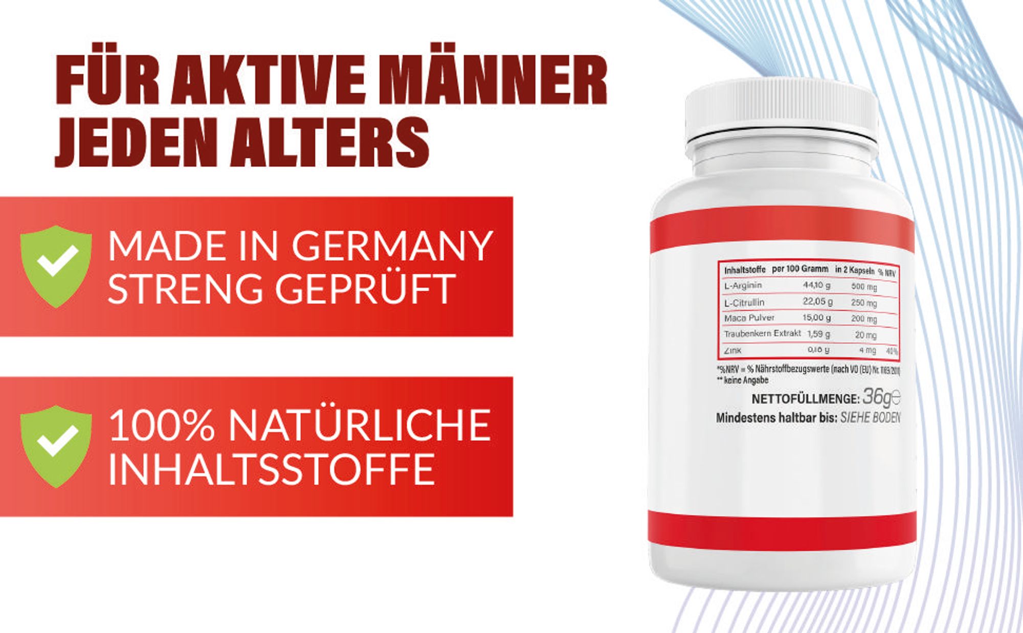 Saint Nutrition® Viacagix 500mg | für Männer – Verzögerung der Ejakulation – mehr Spaß zu zweit – Potenz steigernd – mehr Potenz - 60 Kapseln