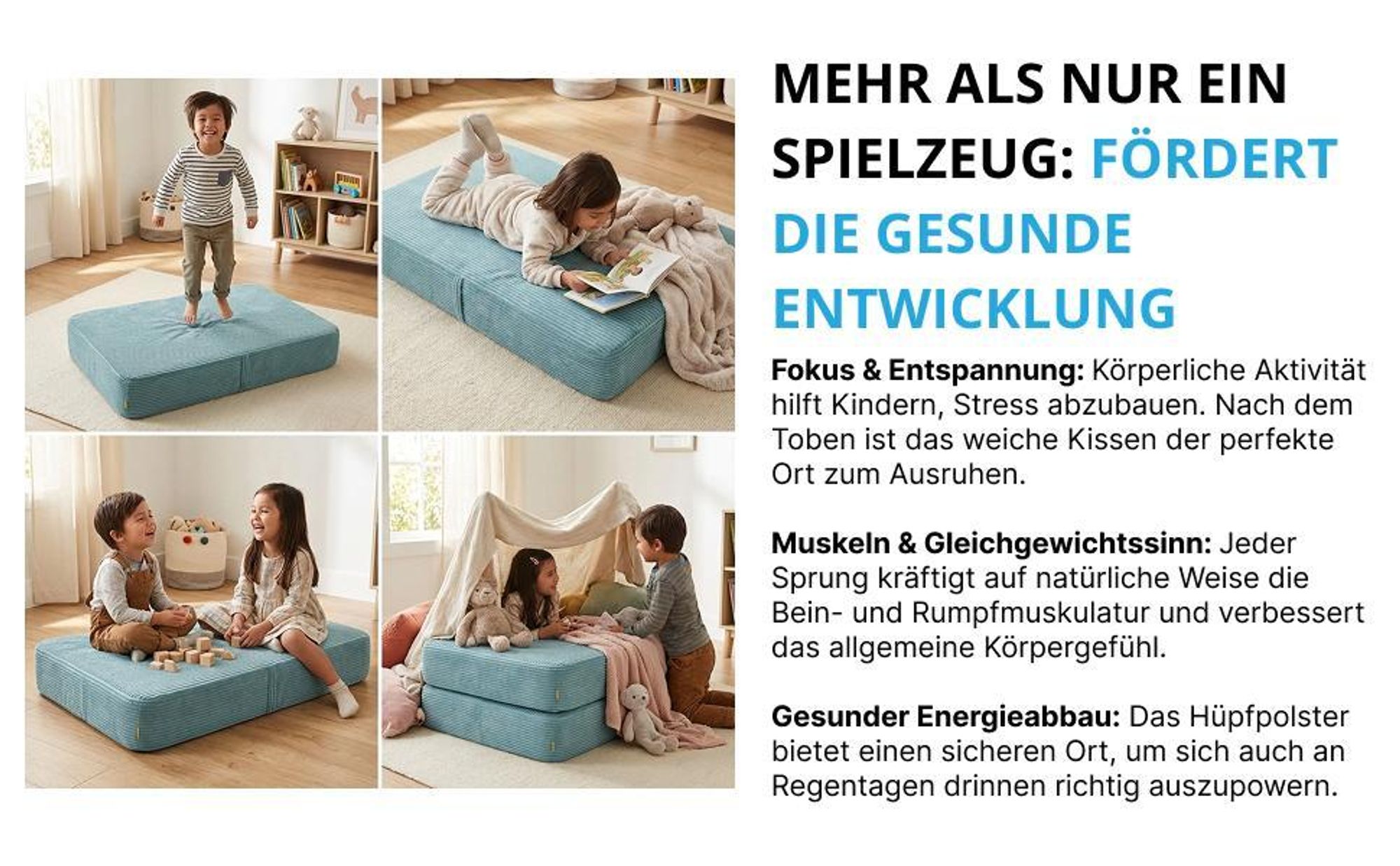 sprungkissen springkissen springmatratze spielpolster kinder indoor trampolin hüpfpolster