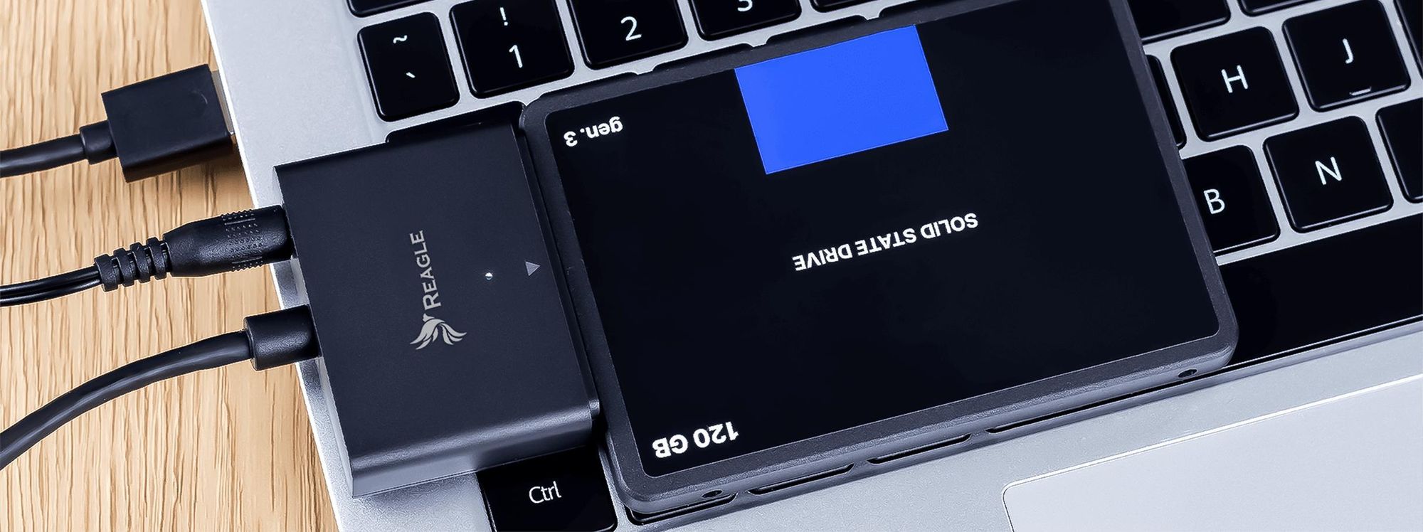 Reagle Sata Hdd Ssd Adapter Usb 3.1 2,5/3,5 Zoll Bis 12Tb Mit 24W Netzteil Externer Festplatten Adapter Uasp Trim Support Kompatibel Für Mac Pc