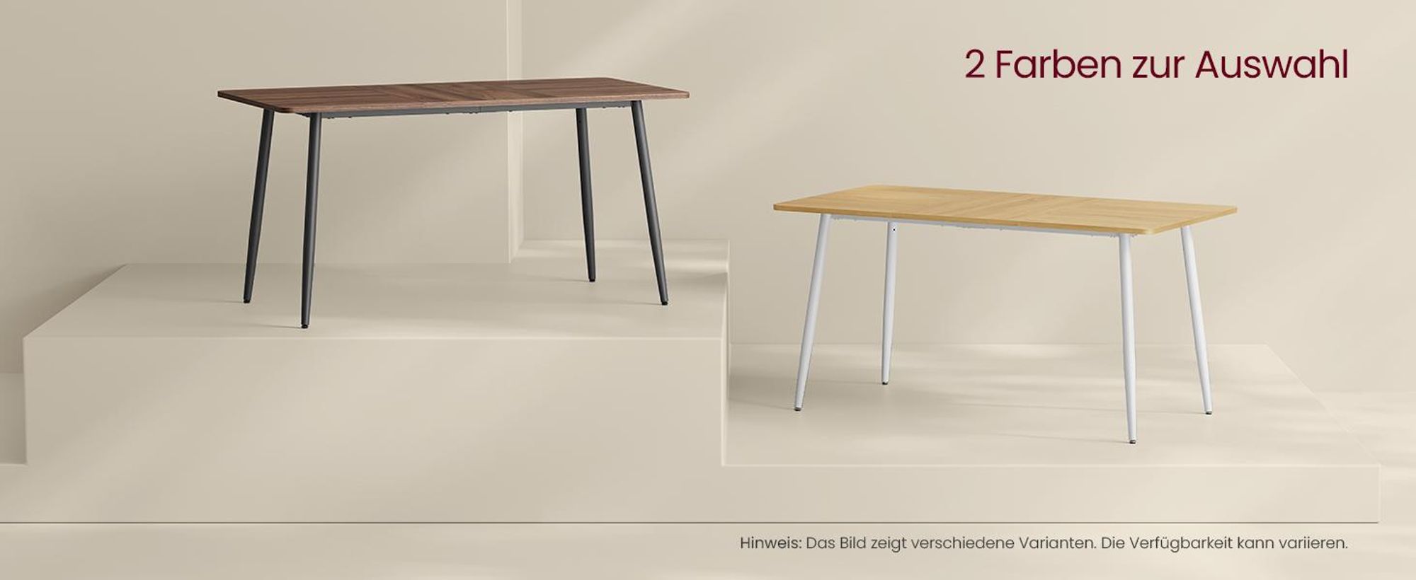 VASAGLE Esstisch, Esszimmertisch, Küchentisch, für 4-6 Personen, Landhausstil, hitzebeständige Oberfläche, einfache Montage, 75 x 140 x 75 cm