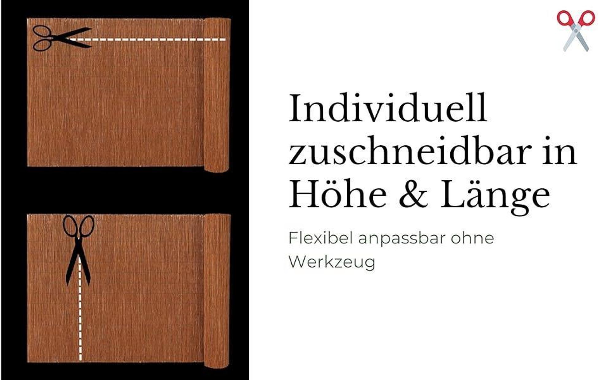 Weidenmatte 180 x 500 cm Gartenzaun Balkon Weidenzaun Zaun Windschutz & Sonnenschutz Balkonverkleidung Wetterfest Sichtschutzzaun Sichtschutzmatte