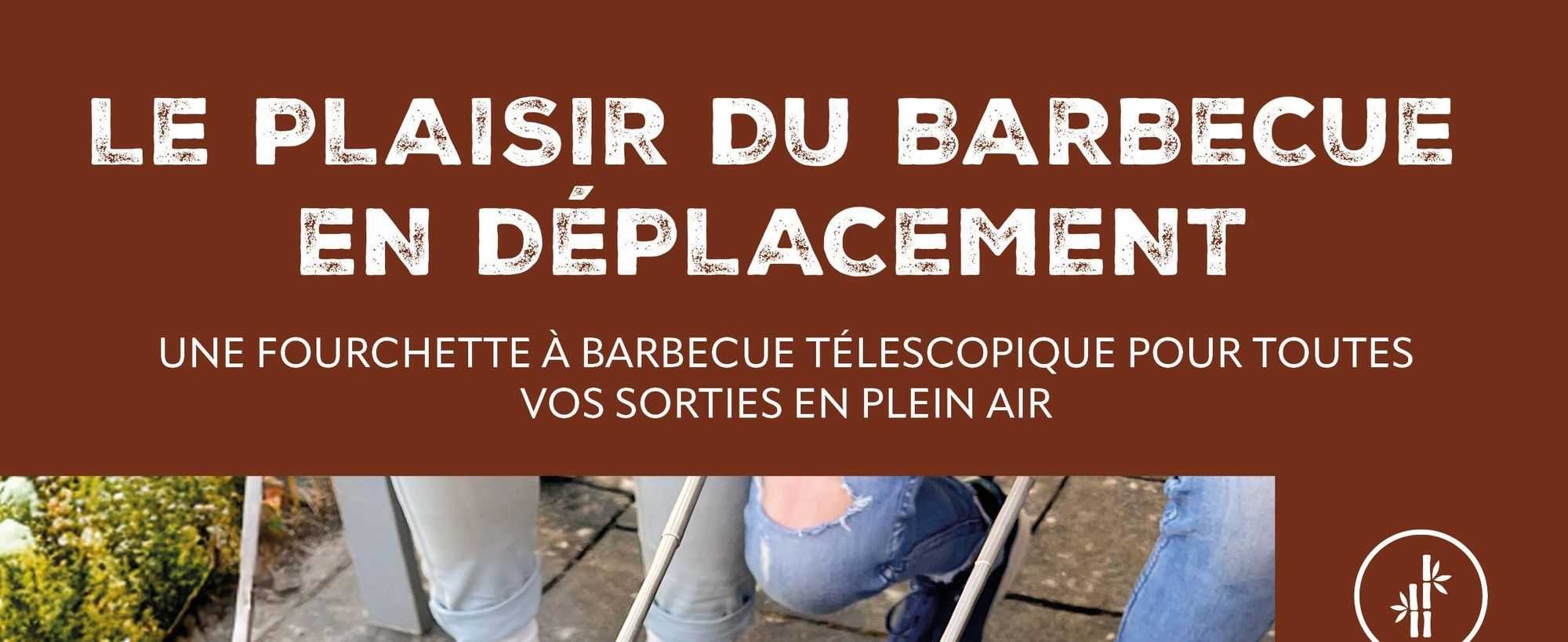 Fourchette a barbecue telescopique