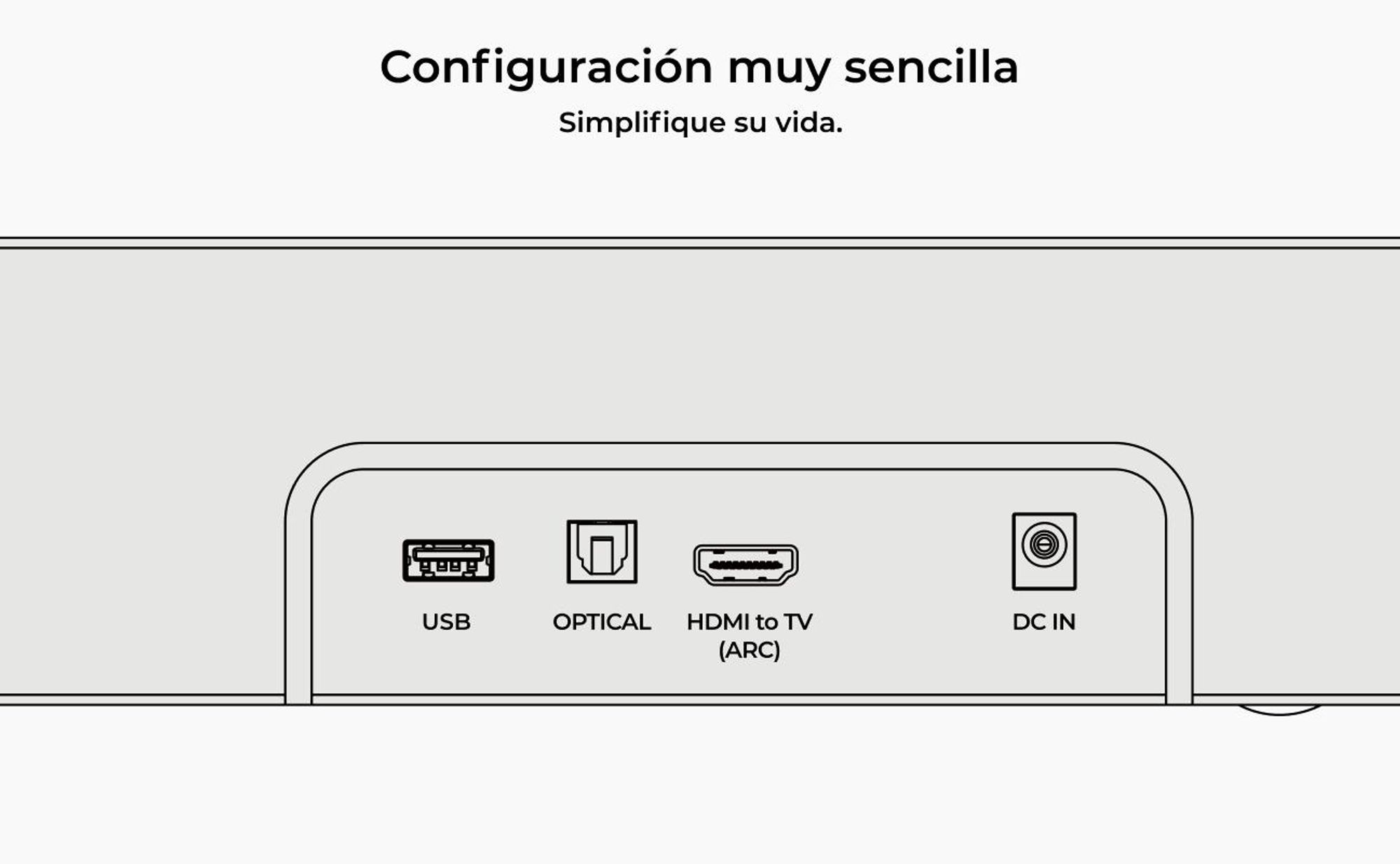 Barra de sonido ULTIMEA de 2.1 canales con subwoofer inalámbrico, 240 W de potencia máxima, tecnología VoiceMX y BassMX, control mediante aplicación, HDMI, Bluetooth® 6.0, modelo Poseidon R3T