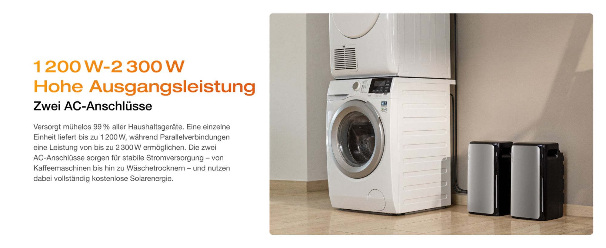 EcoFlow STREAM AC Pro 1,92 kWh – Balkonkraftwerk mit Speicher | 100 % Kompatibel mit allen Mikro-Wechselrichtern | 1 200 W Ausgang