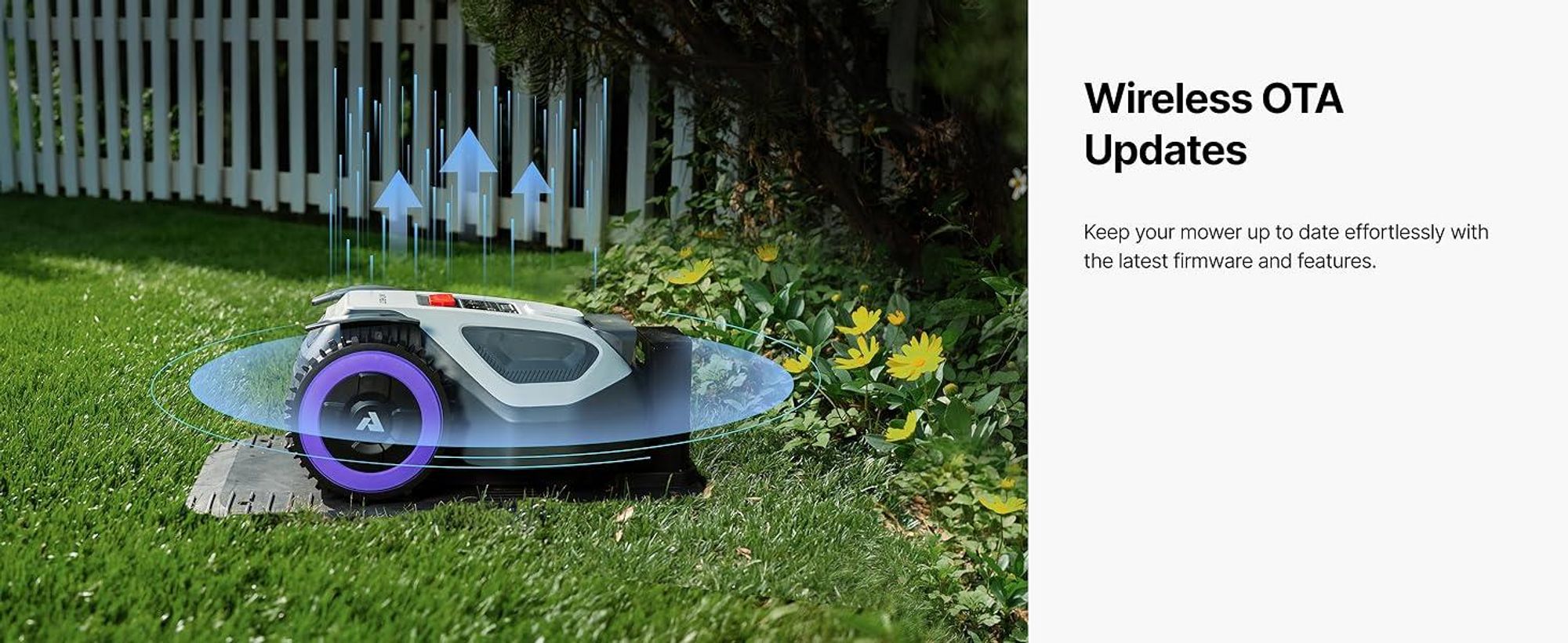 ANTHBOT M9 Robot tosaerba senza cavo perimetrale, navigazione GPS RTK, rilevamento ostacoli AI, per giardini di grandi dimensioni fino a 900 m², 3 mesi di NRTK gratuiti