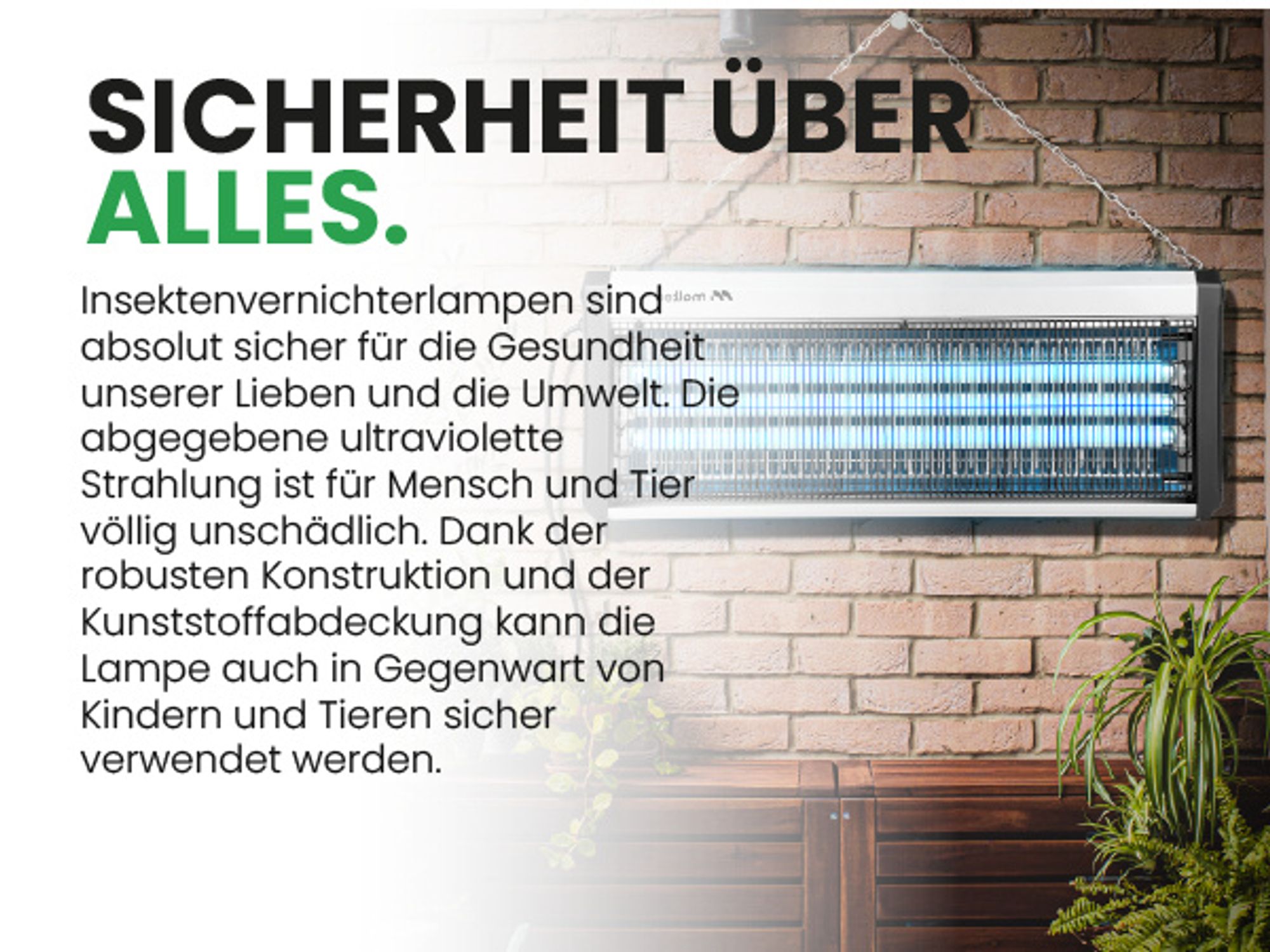 Insektizidlampe 60W mit UV-Licht