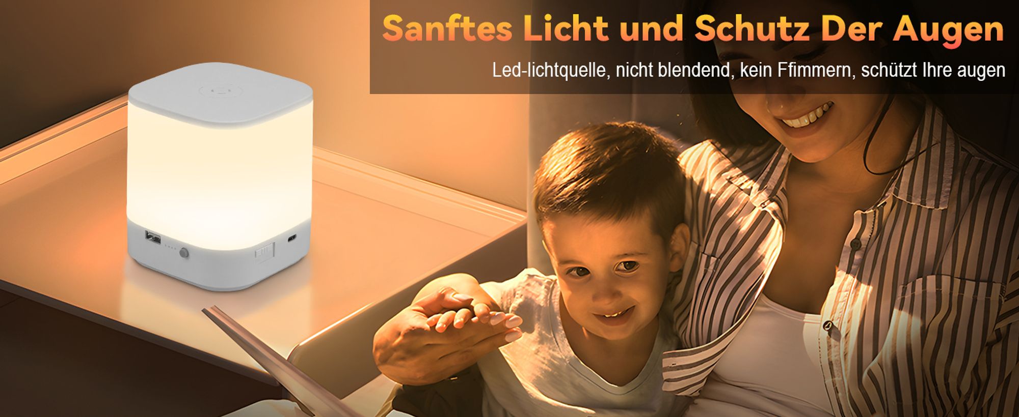 ZMH LED Nachttischlampe 2ER Nachtlicht Kabellos mit 3 Farbtemperaturen Akku Tischlampe Touch Dimmbar  3600mAH USB Aufladbar Weiß Timing Funktion