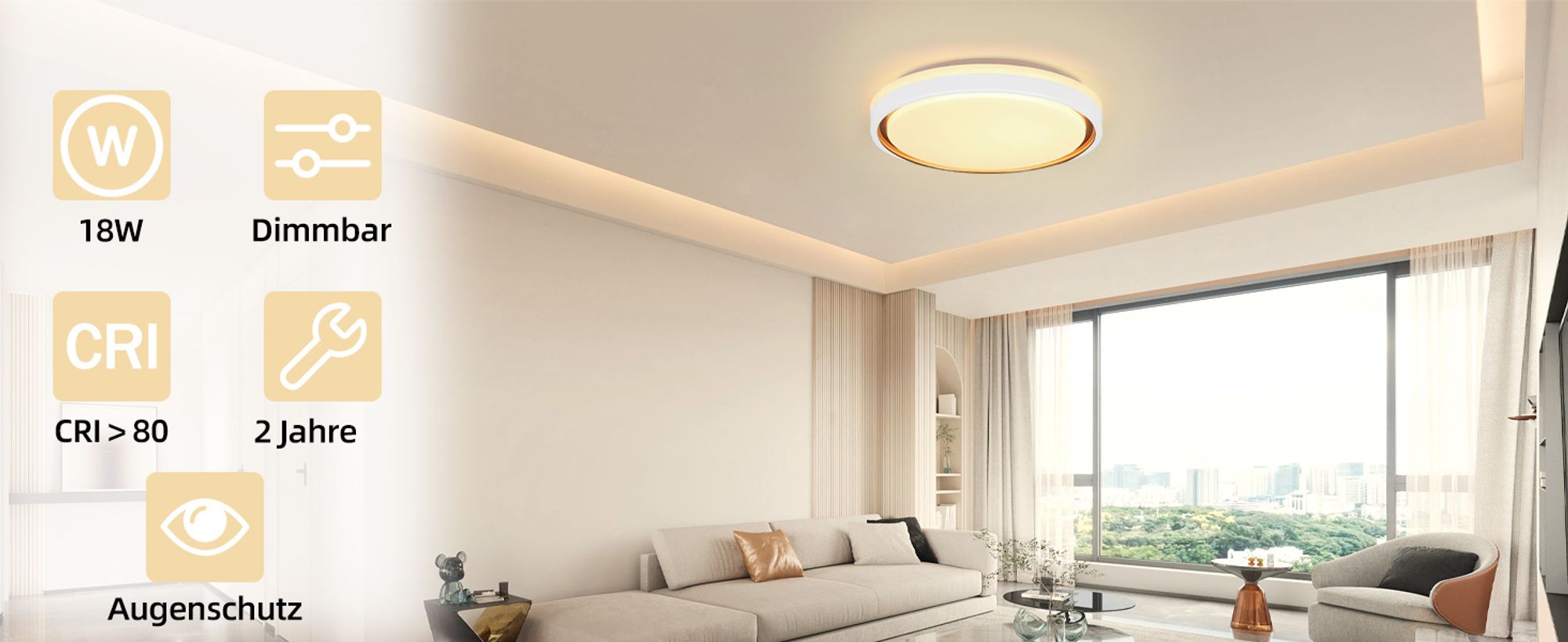 ZMH LED stropné svetlo biele stmievateľné obývacia izba s diaľkovým ovládaním 32W CCT Ø30cm okrúhle moderné svietidlo do spálne
