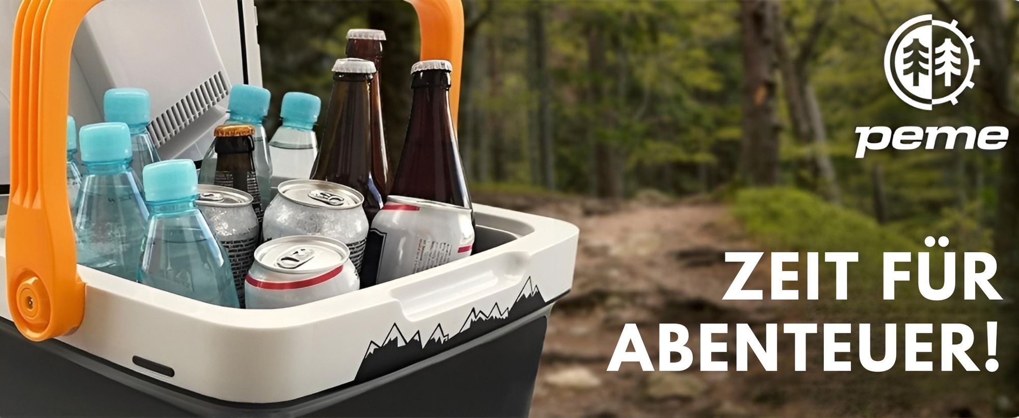 PEME Ice-on 30L Elektrische Kühlbox Auto 12V 230V - Autokühlschrank Camping Kühlbox mit Strom Kühl- & Heizfunktion USB Leise Mobiler Kühlschrank