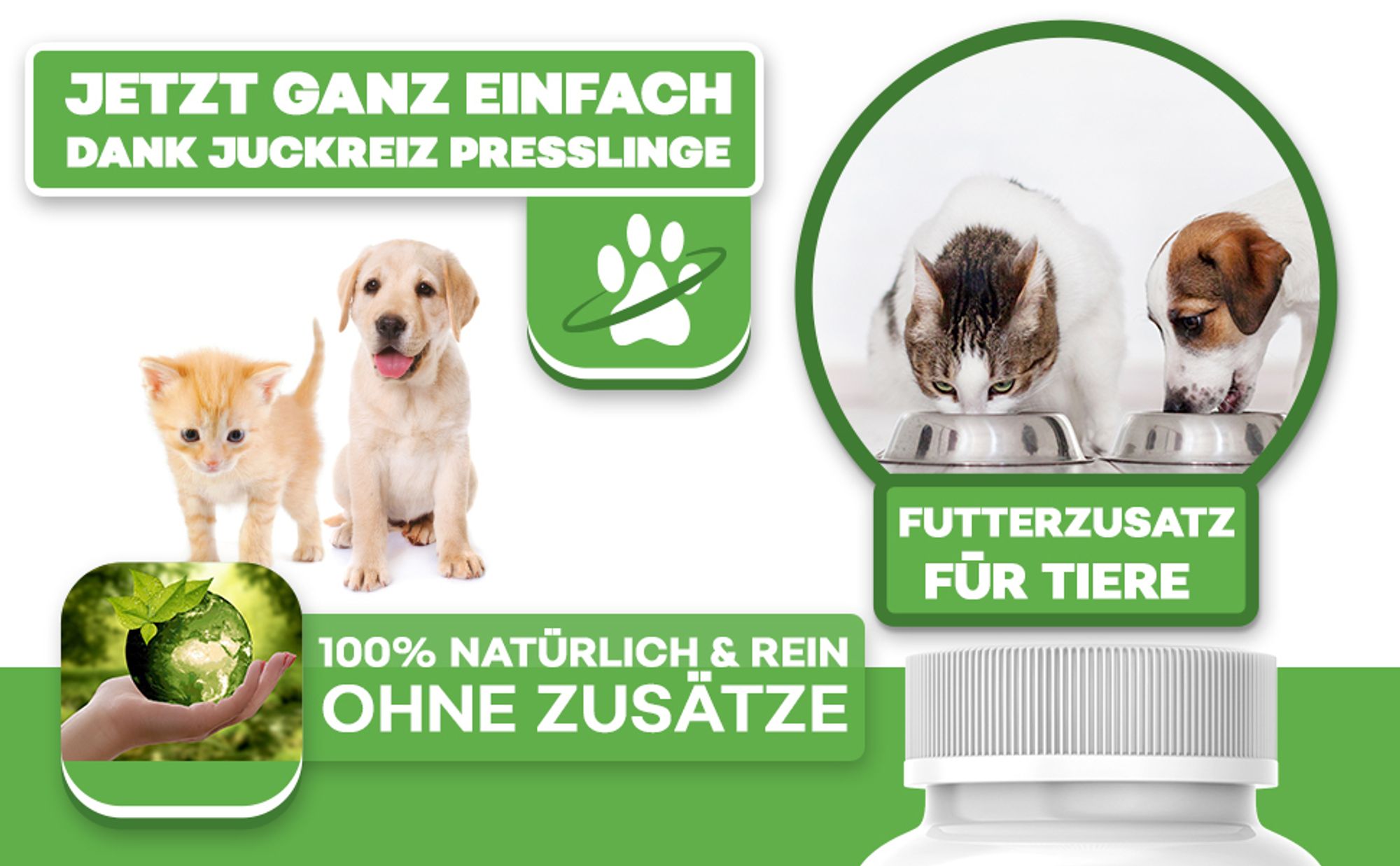 Hello Animal® Juckreiz Presslinge für Hund und Katze - Unterstützung zur Linderung von Juckreiz – Beruhigung der Haut