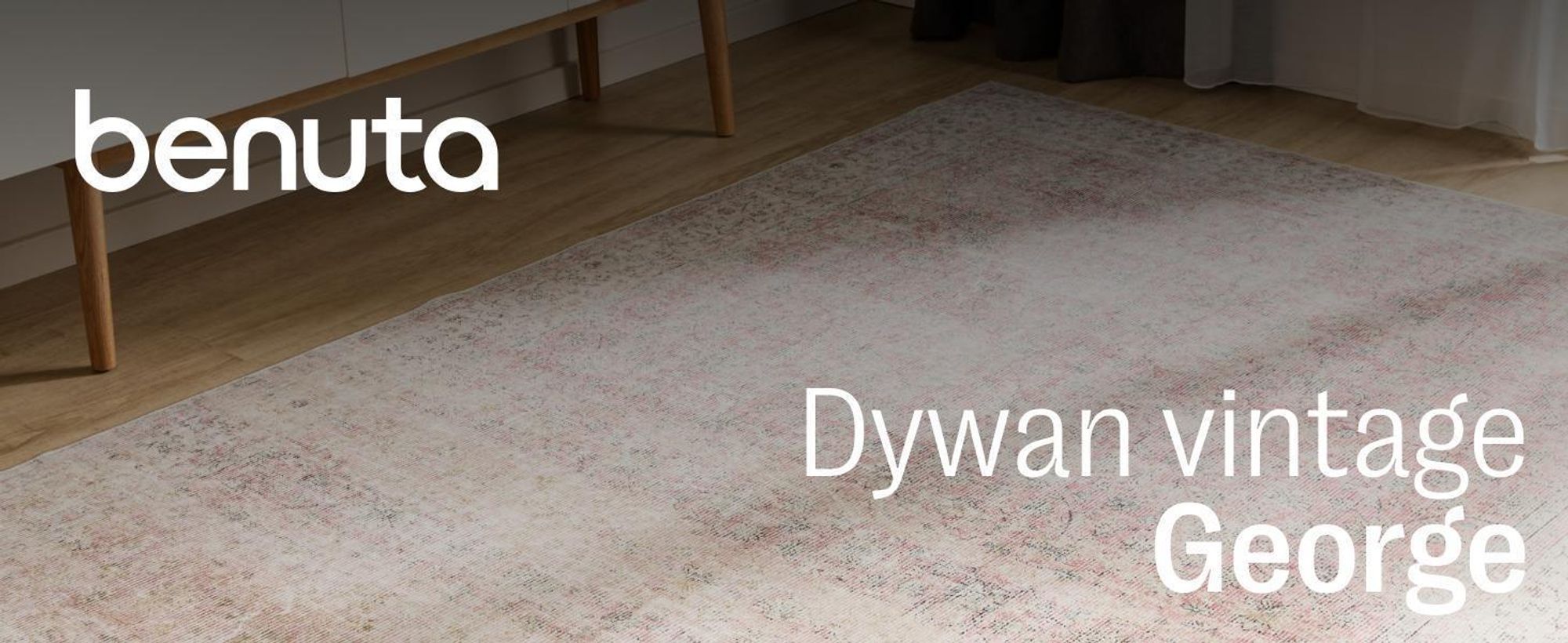 benuta prany vintage dywan George Wielokolorowy/Czerwony 120x170 cm dywan do salonu sypialni miękki orientalny prostokątny