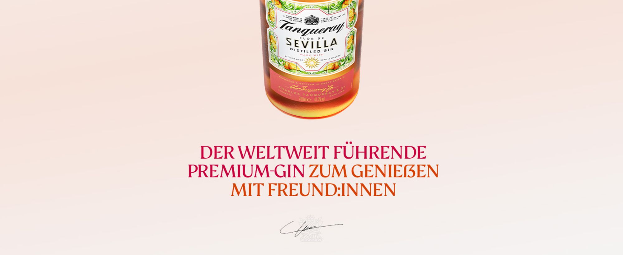 Tanqueray Flor de Sevilla, mit Orangengeschmack, 41.3% vol, 700ml Einzelflasche