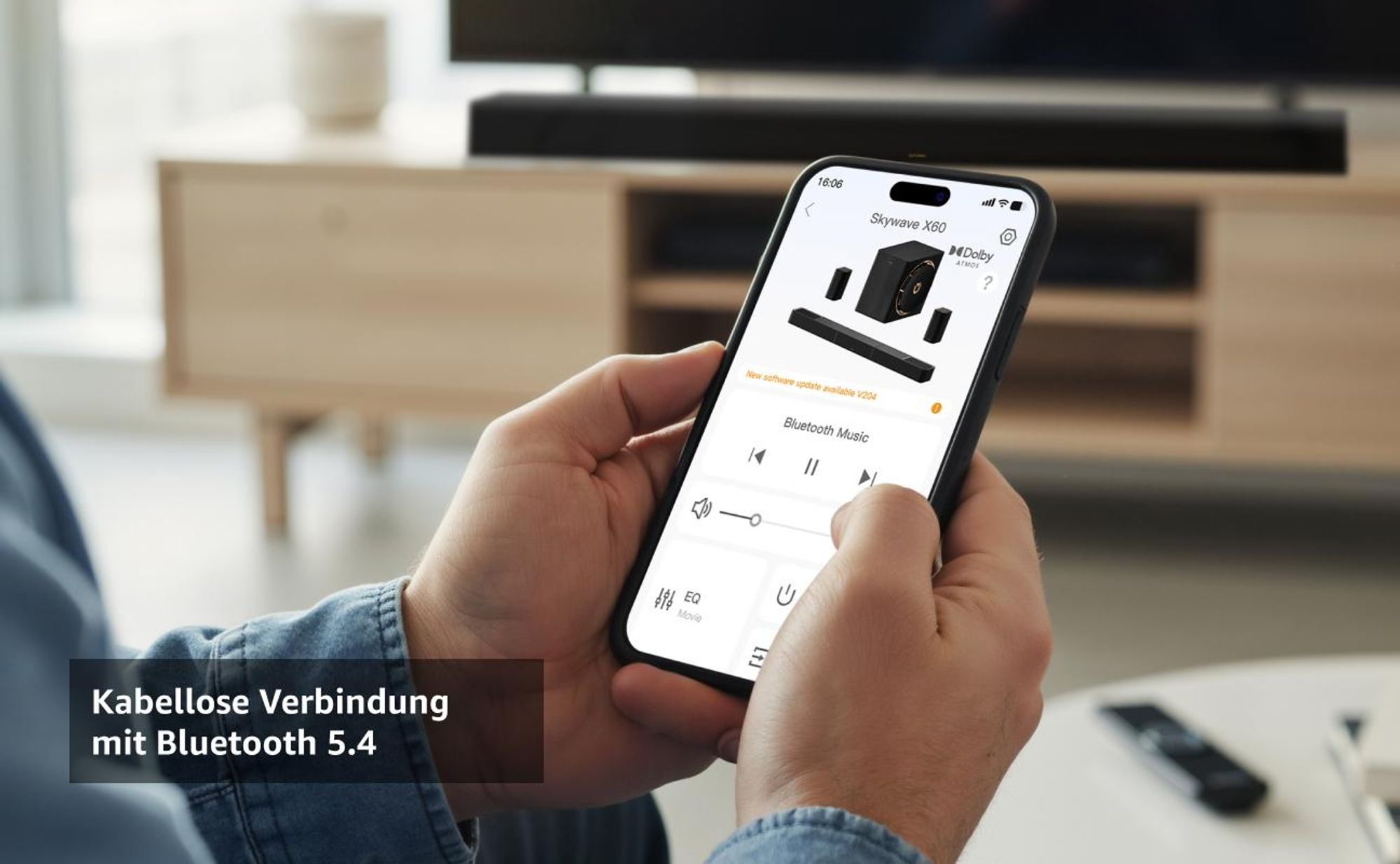 ULTIMEA Skywave Series 7.1.4ch Professionelles Kabelloses Surround Sound System für mit Dolby Atmos, kabellosem Subwoofer, 840W