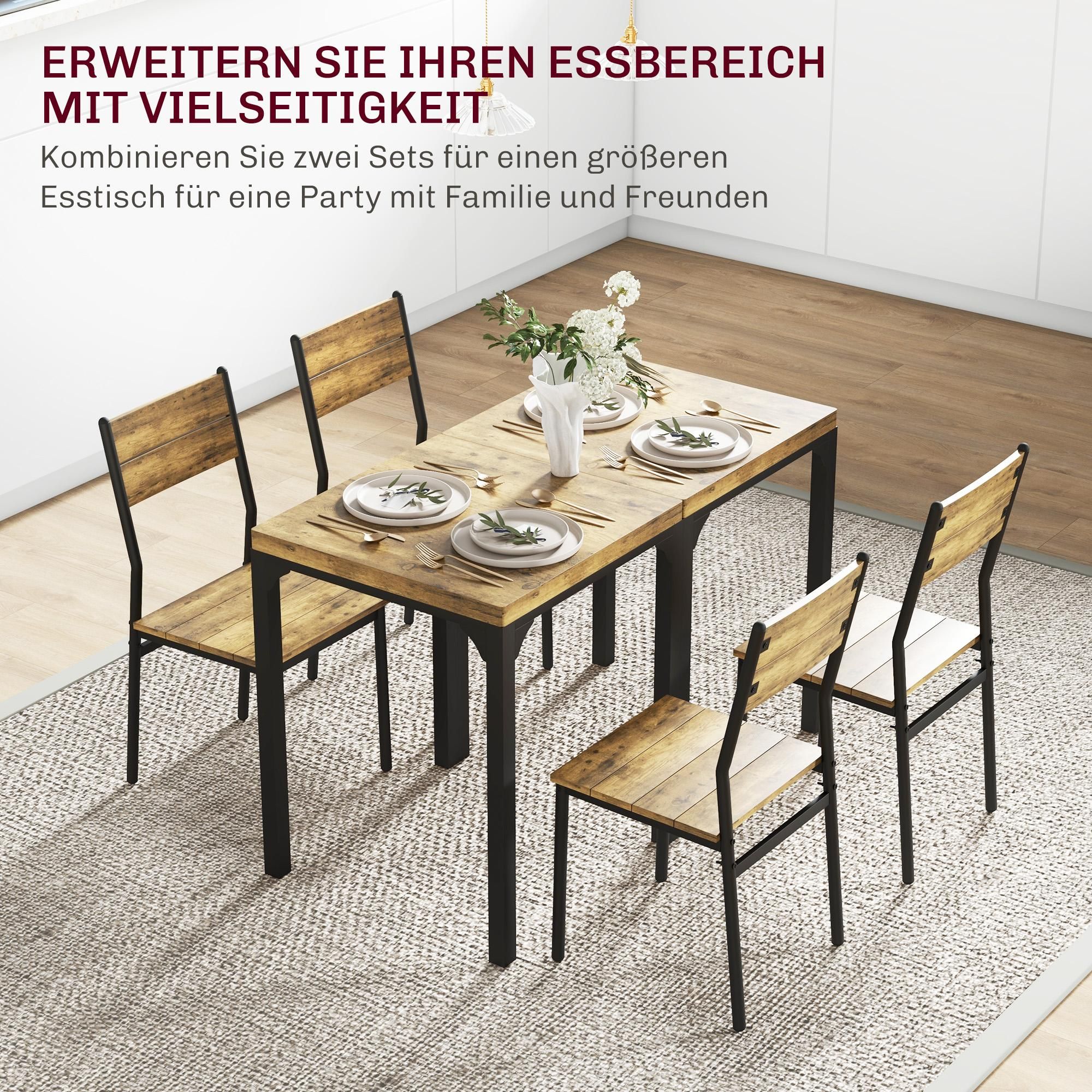 Sitzgruppe Metall Essgruppe