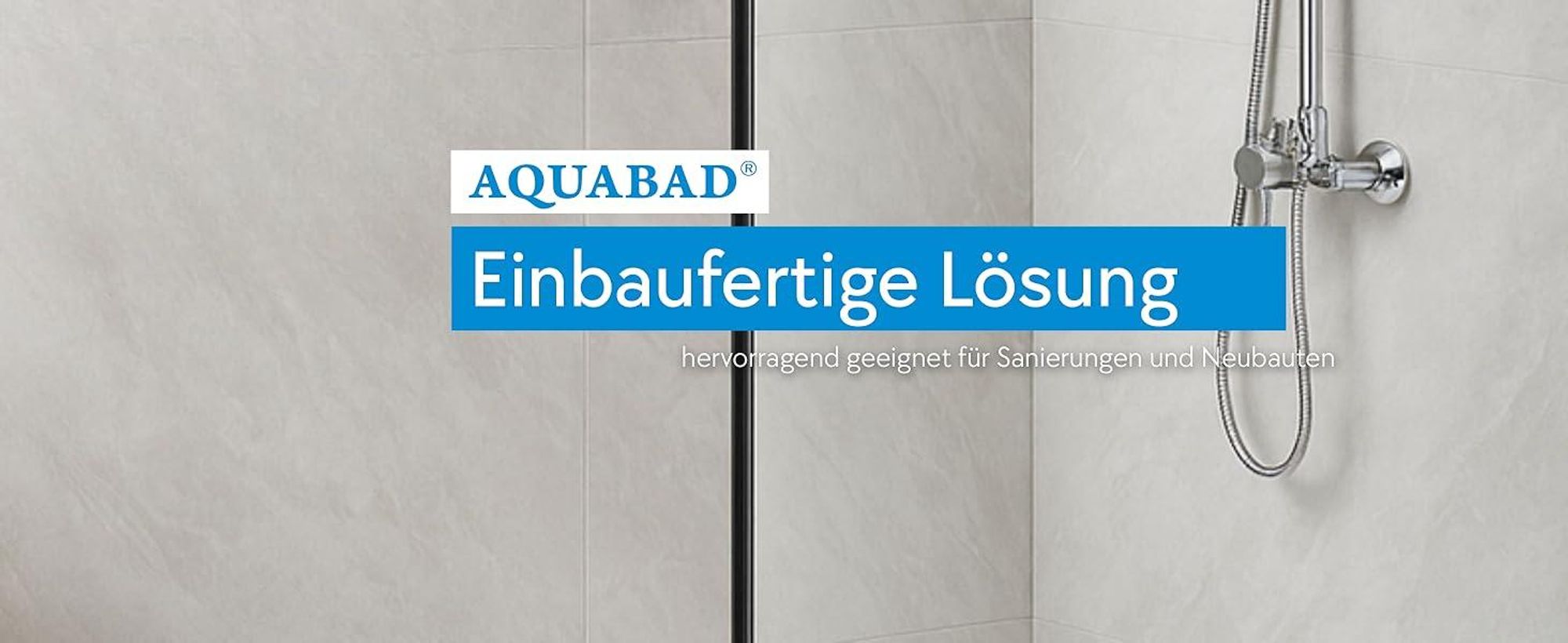 AQUABAD Duschwanne/Duschtasse | Forta Plus mit LeakProtect Technologie Smooth White 90x90cm Quadrat