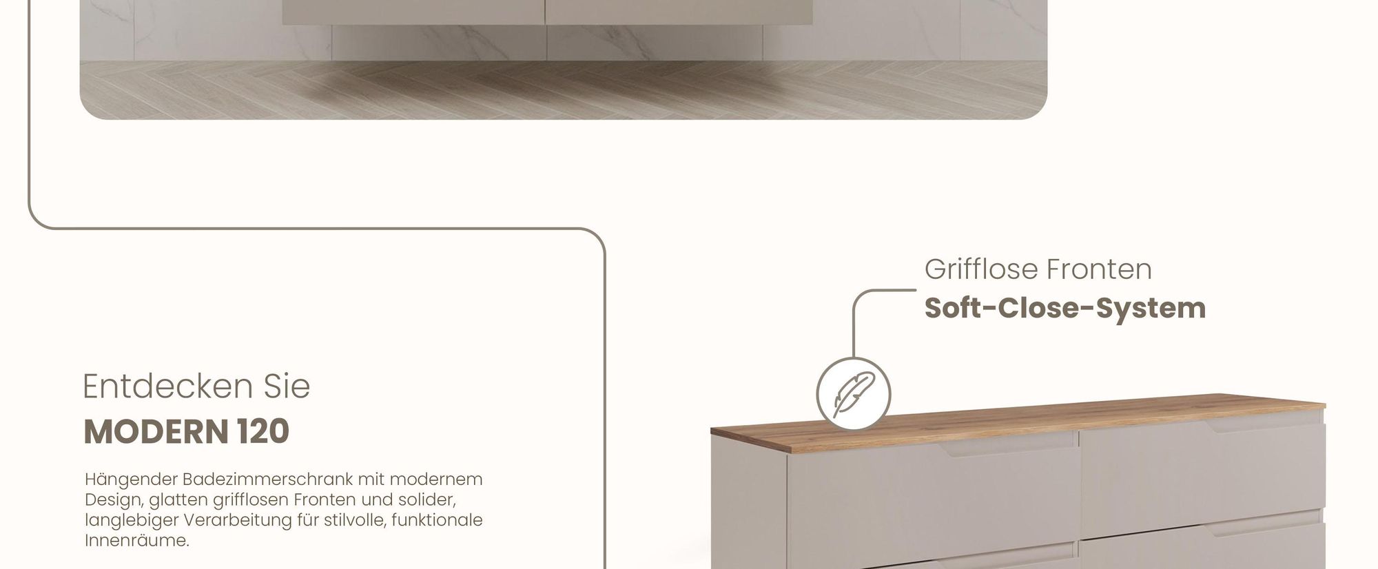 RODAN, Badmöbel, Badschrank, Badezimmermöbel, Badezimmer, MODERN, Waschbeckenunterschrank