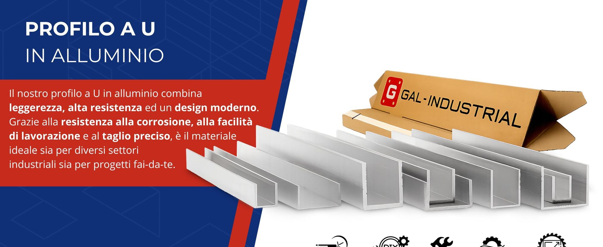 PROFILO A U IN ALLUMINIO 35x35x35x2 mm 10 cm ALLUMINIO PA38 + TAGLIO SU MISURA