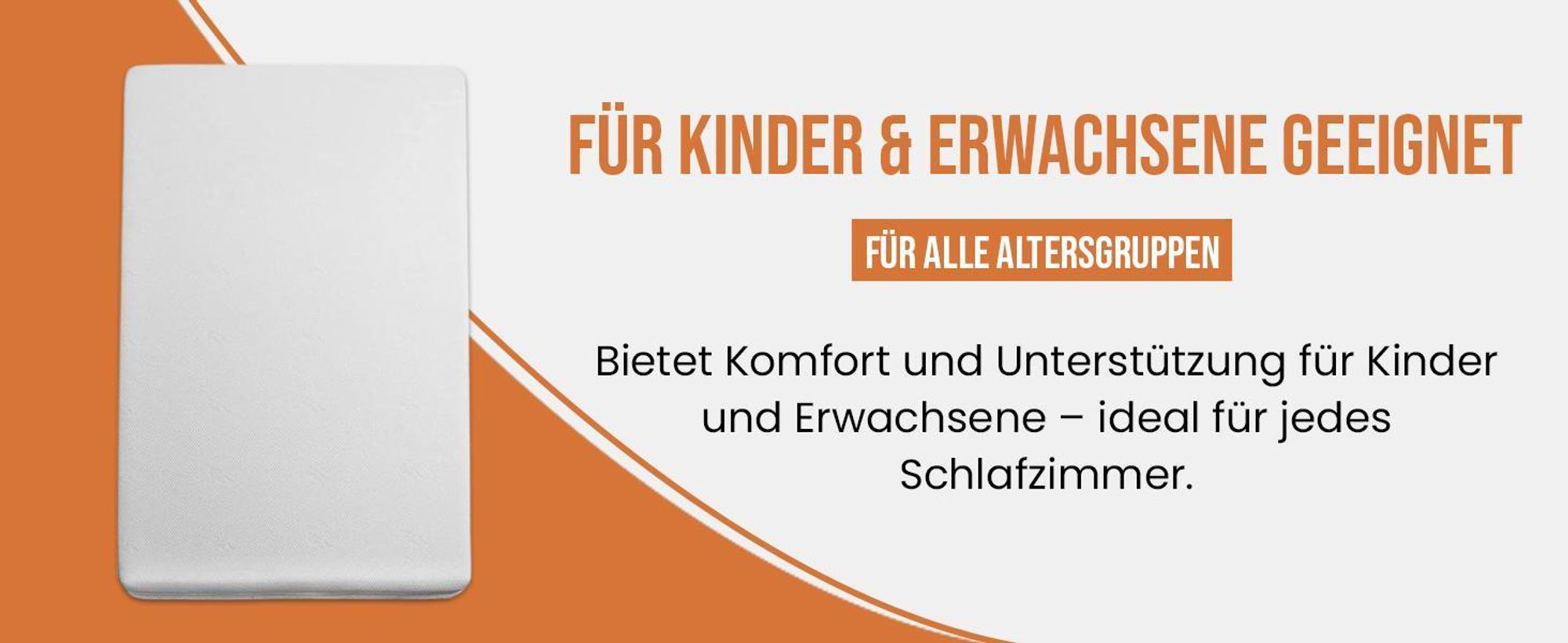 Best for You Schaumstoffmatratze mit Easy Active Matratze Kinderbettmatratze von 60x120x10 cm bis 200x200x10 cm mit Reißverschluss 90x200