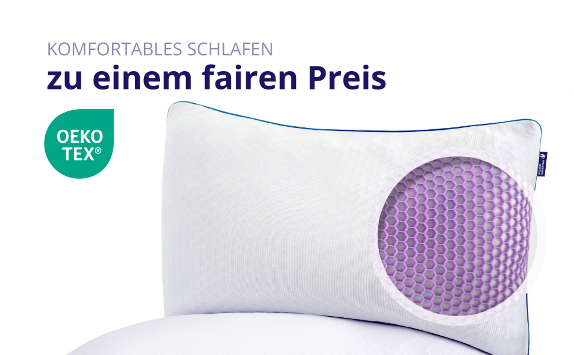 Orthopädisches Kopfkissen 40x80 mit Memory Foam für individuellen Schlafkomfort