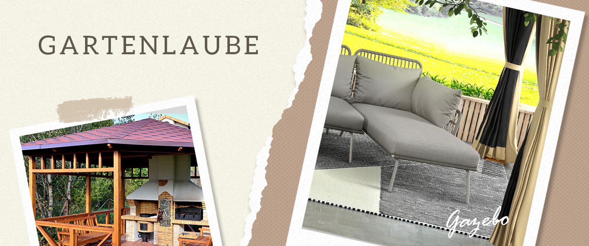 Outsunny Gartenmöbel-Set, Ecksofa & Beistelltisch, Polyrattan, Stahlrahmen, Grau