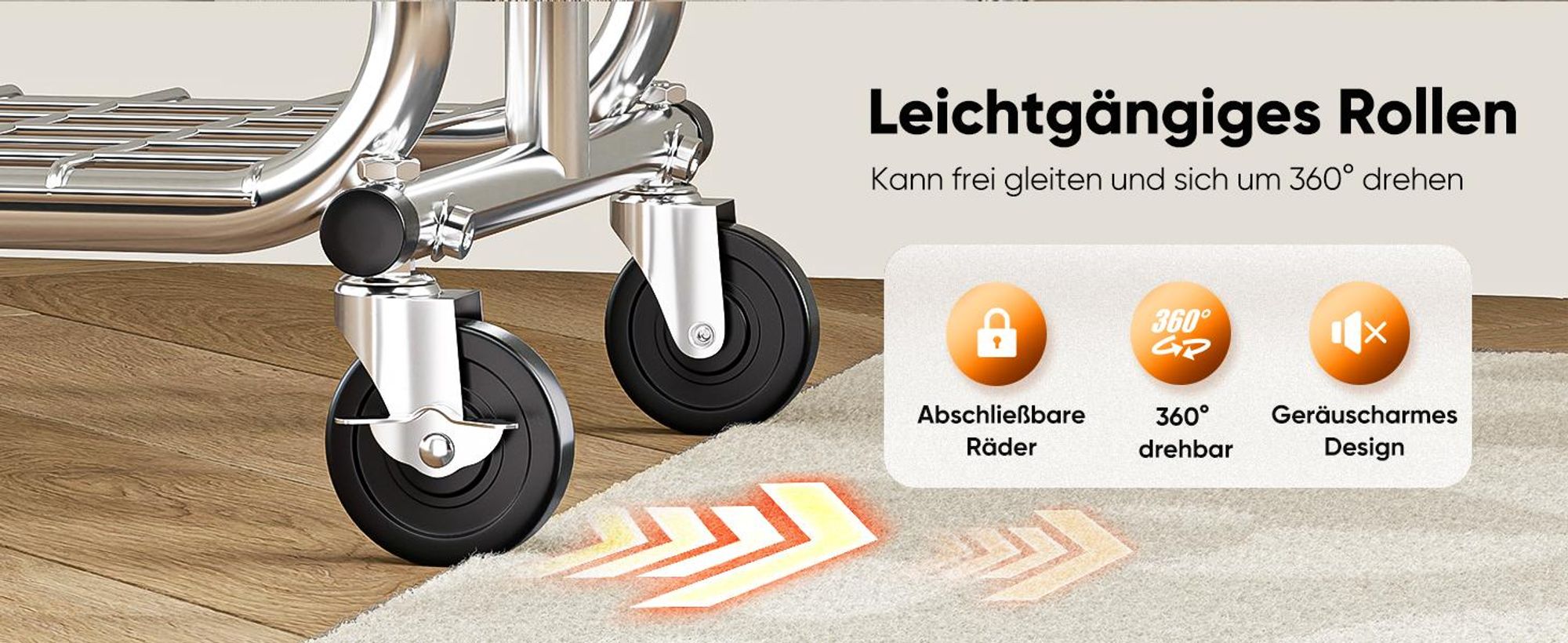 HOKEEPER Kleiderständer auf rollen,136 kg Tragkraft,Schwerlast Kleiderständer,ausziehbare Kleiderstange zum Aufhängen von Kleidung