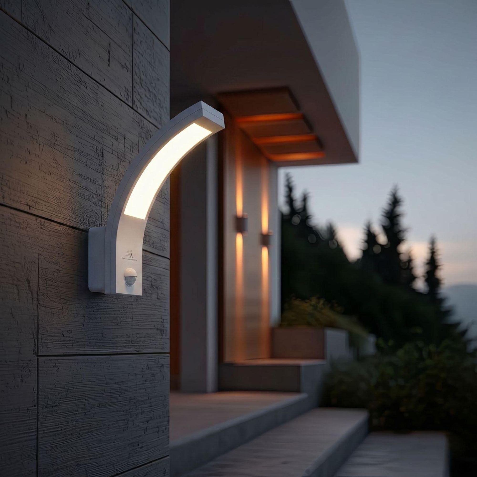 LED Lampe Leuchte IR-Bewegungsmelder Wandlampe Innen & Außen 750Lm 10W IP54