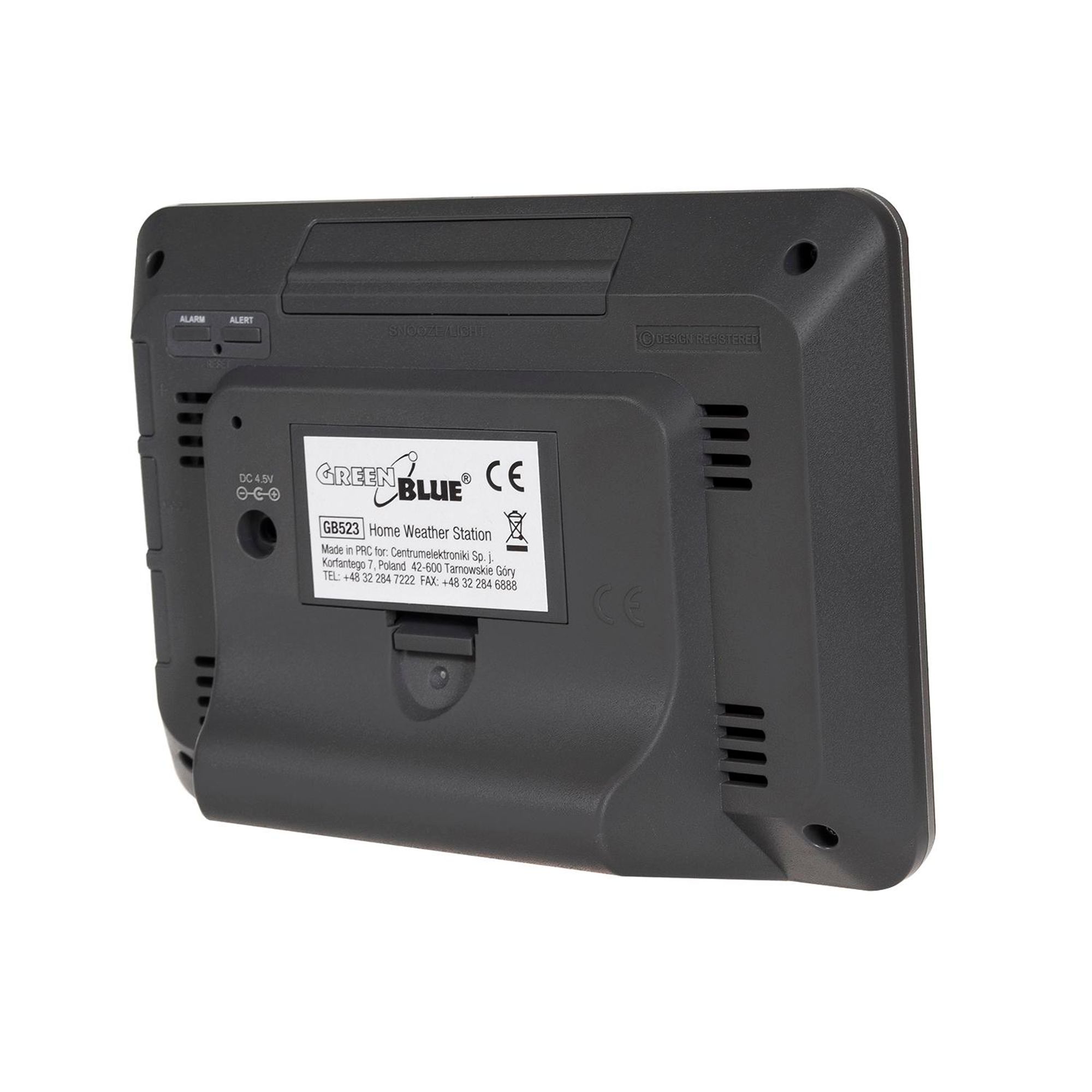 Wetterstation Alarm Wecker Farbdisplay Innen Außen Temperatur GreenBlue GB523