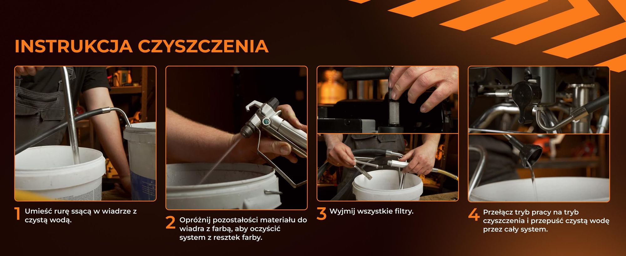 Agregat malarski 2,8L Pistolet hydrodynamiczny 2200W WT28 WABROTECH