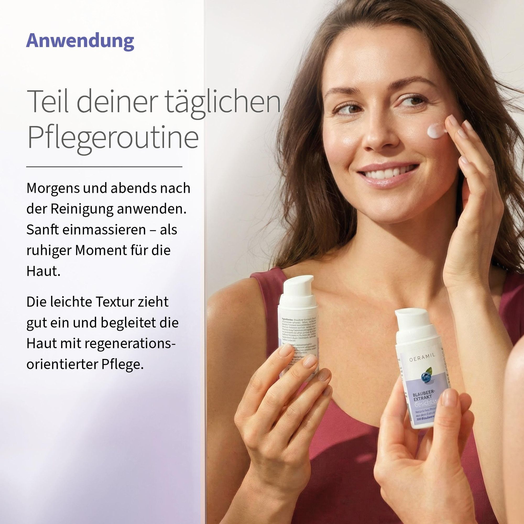OERAMIL Blaubeer-Extrakt Gesichtsserum mit natürlichem Provitamin A, 30 ml