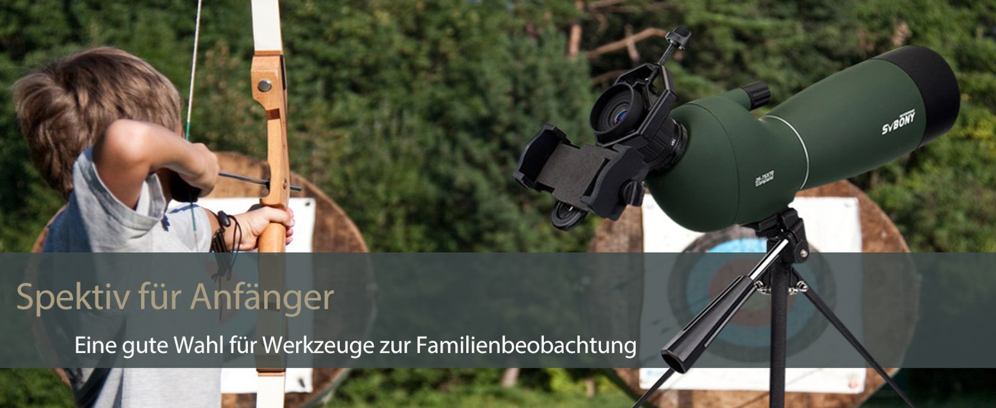 Svbony SV28 Spektiv 25-75x70 Abgewinkeltes Okular Wasserdicht BAK4 Prisma Monokular mit Stativ Handy Adapter Tragetasche Spektive für Sportschützen Vogelbeobachtung