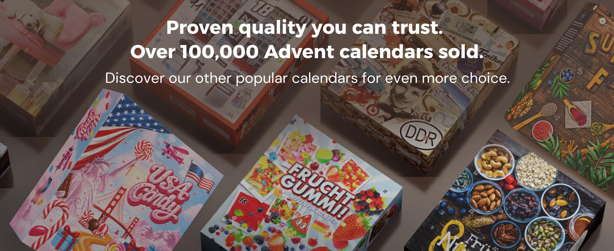 BOXILAND® superfood adventný kalendár 2026, bio, 24 druhov, acai chia