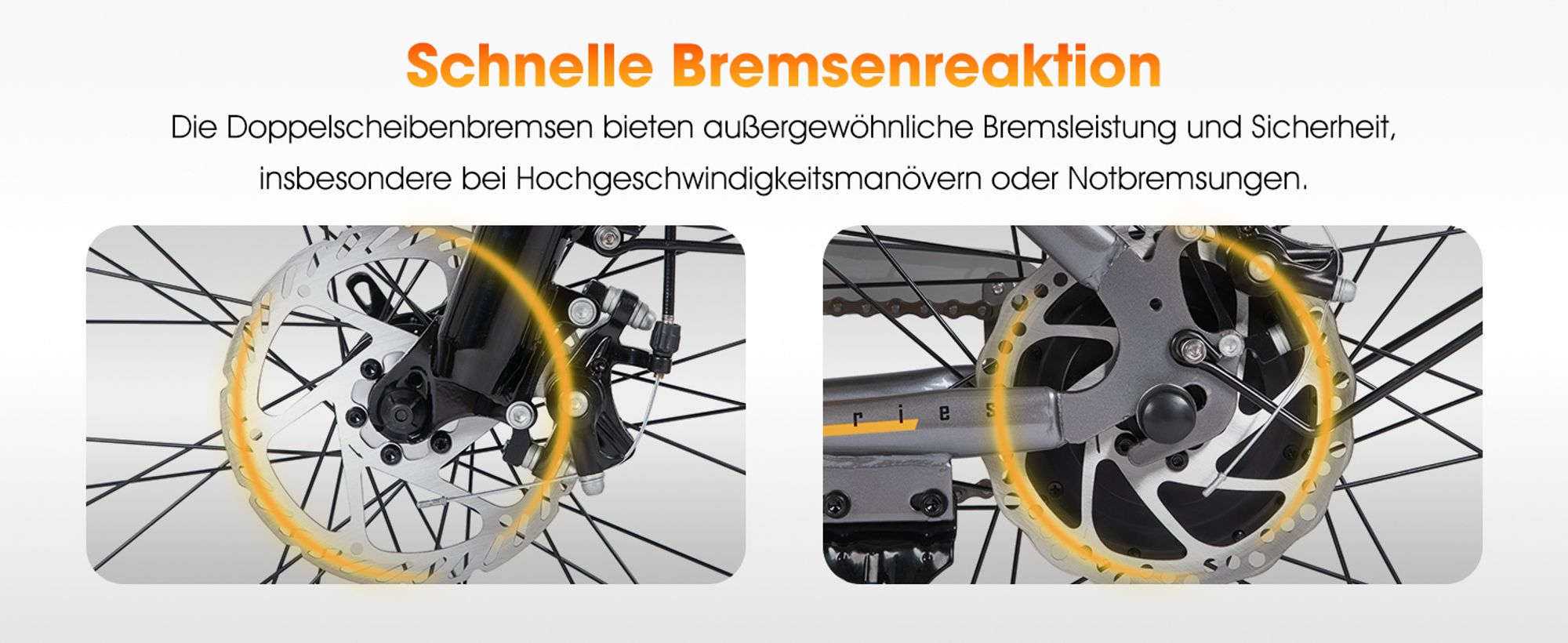 Hiland 26 Zoll 250W Elektro-Mountainbike, 36V 7.8Ah Akku, Elektrofahrrad für Männer Frauen mit Lampe, Gepäckträger, Stoßdämpfende Vorderradgabel, Weiß